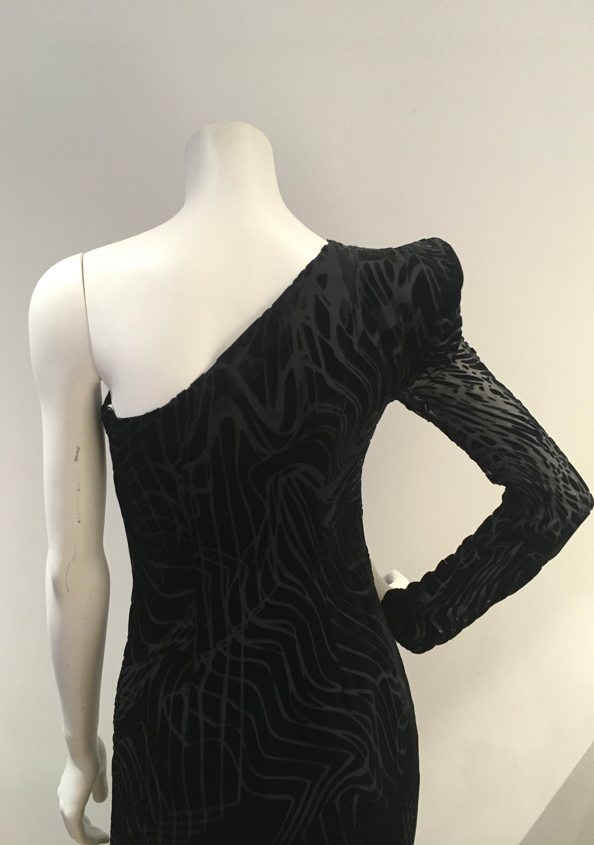 Tufi Duek one shoulder evening dress Size F 36 UK 8 US 4 S Small ladies