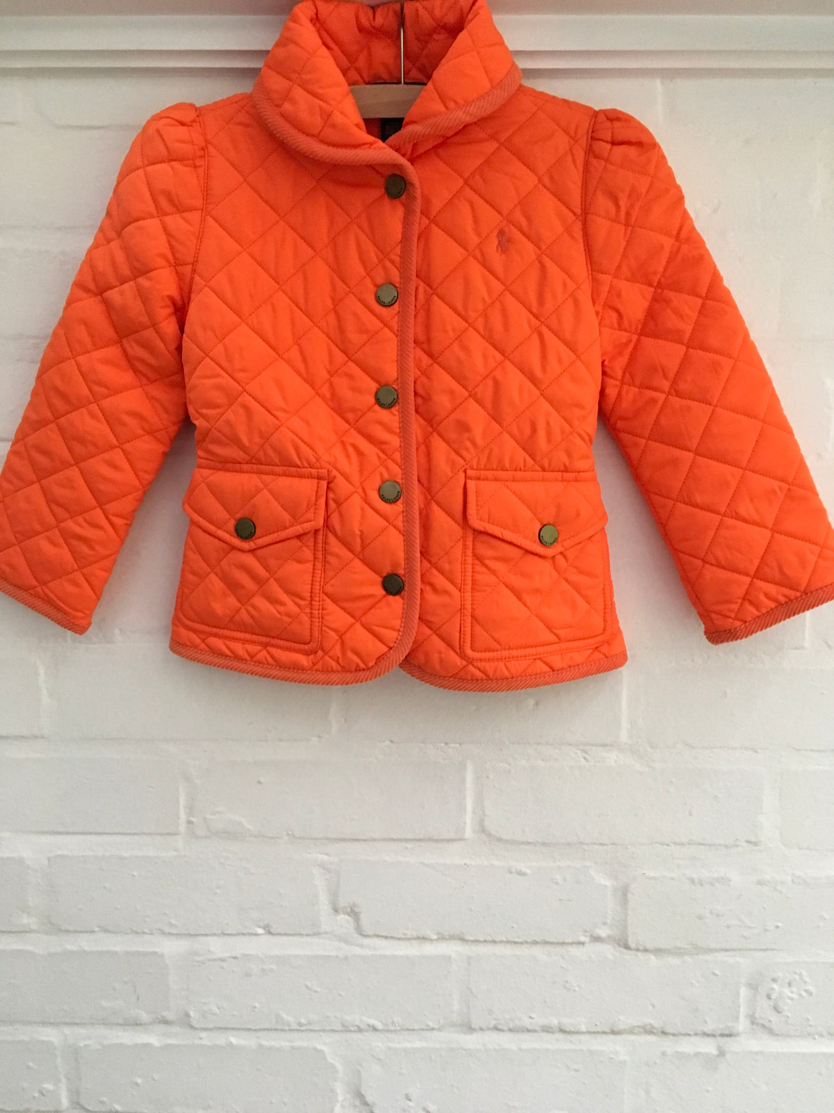 Ralph Lauren Polo Orange Quilted Jacket 4 years old Children