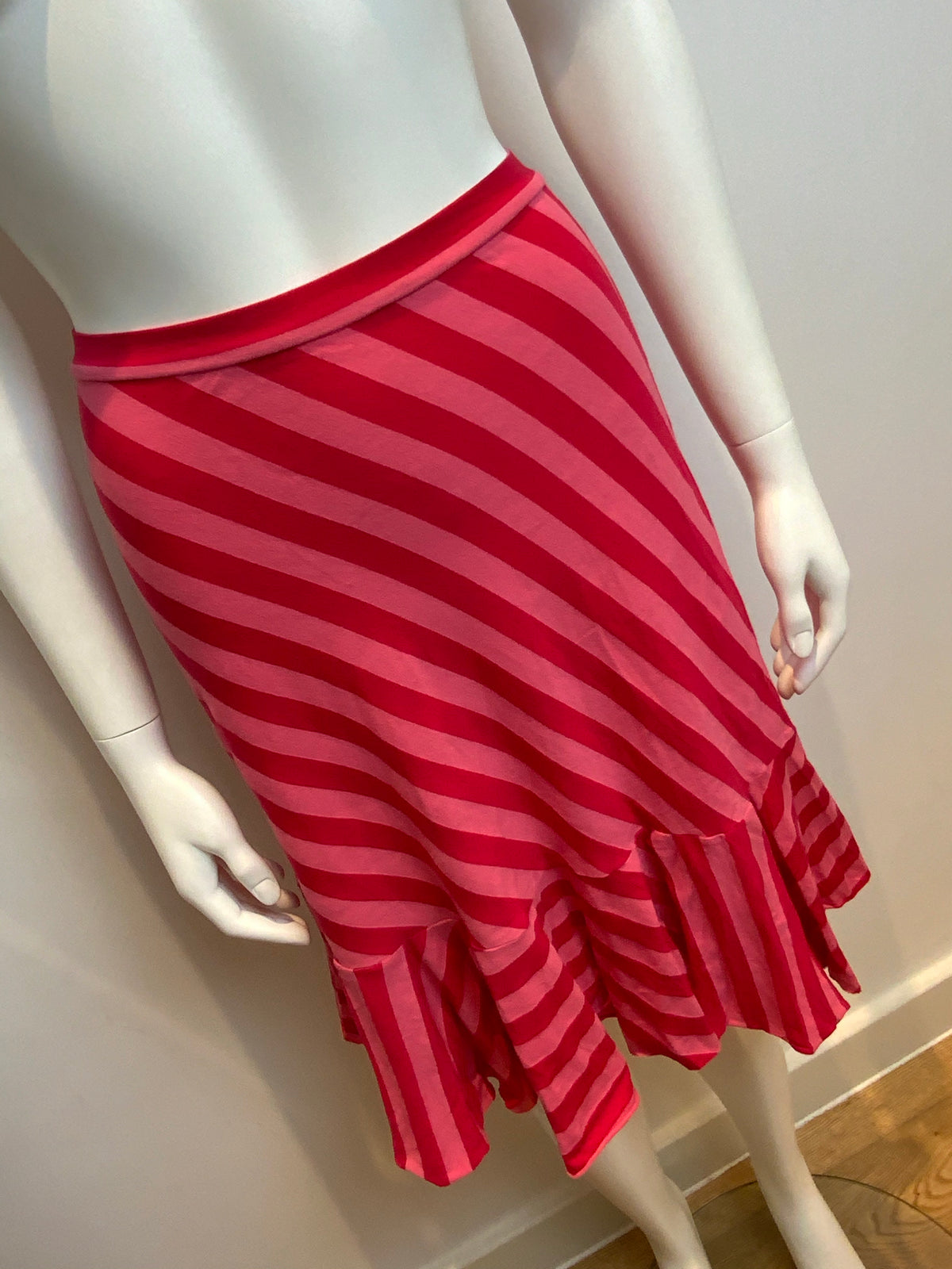 Ella Moss Stripped Prima Cotton Summer Midi Skirt Size XS ladies