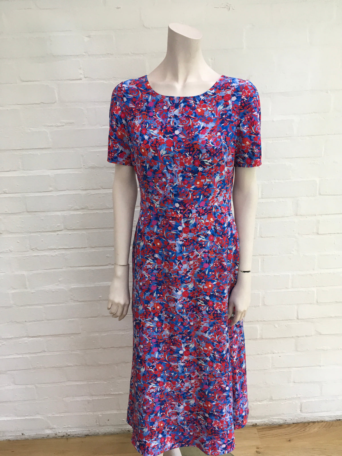 Saloni Floral Donna Printed Silk-crepe De Chine Dress Ladies