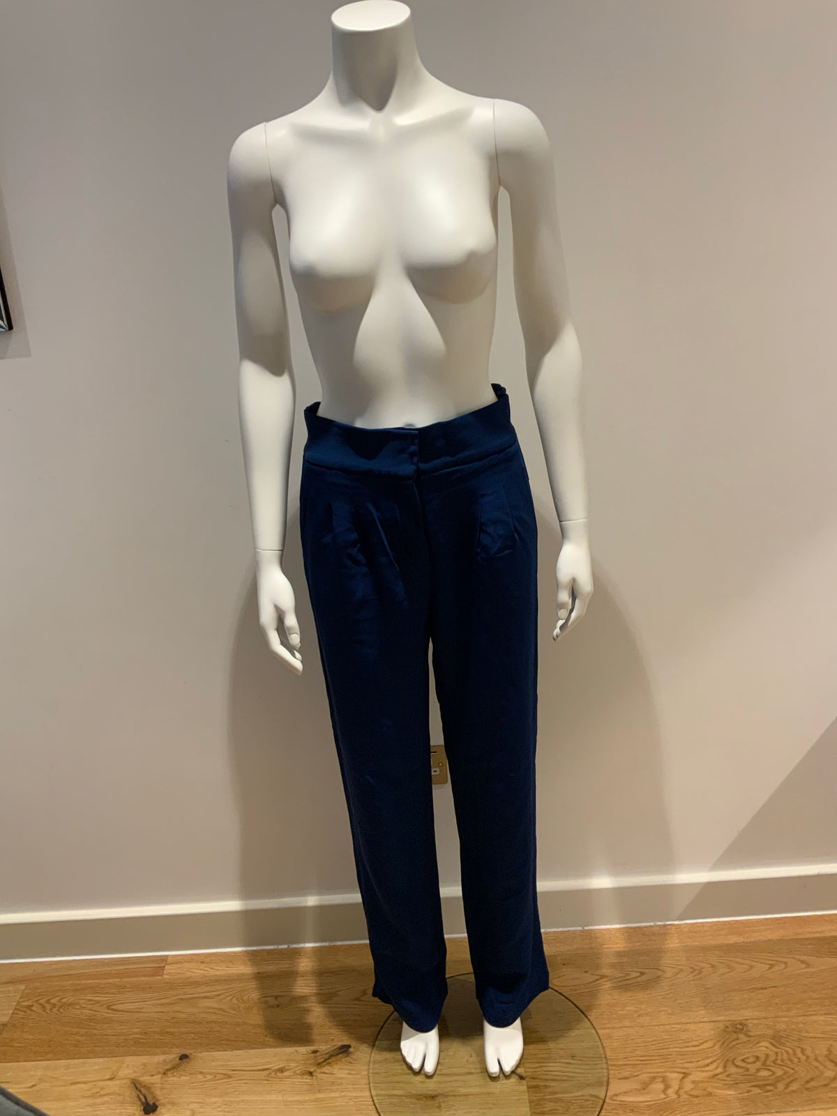 Amazing MIXED Brazil High Waisted Blue Pants Trousers Size 38 UK 10 US 6 ladies