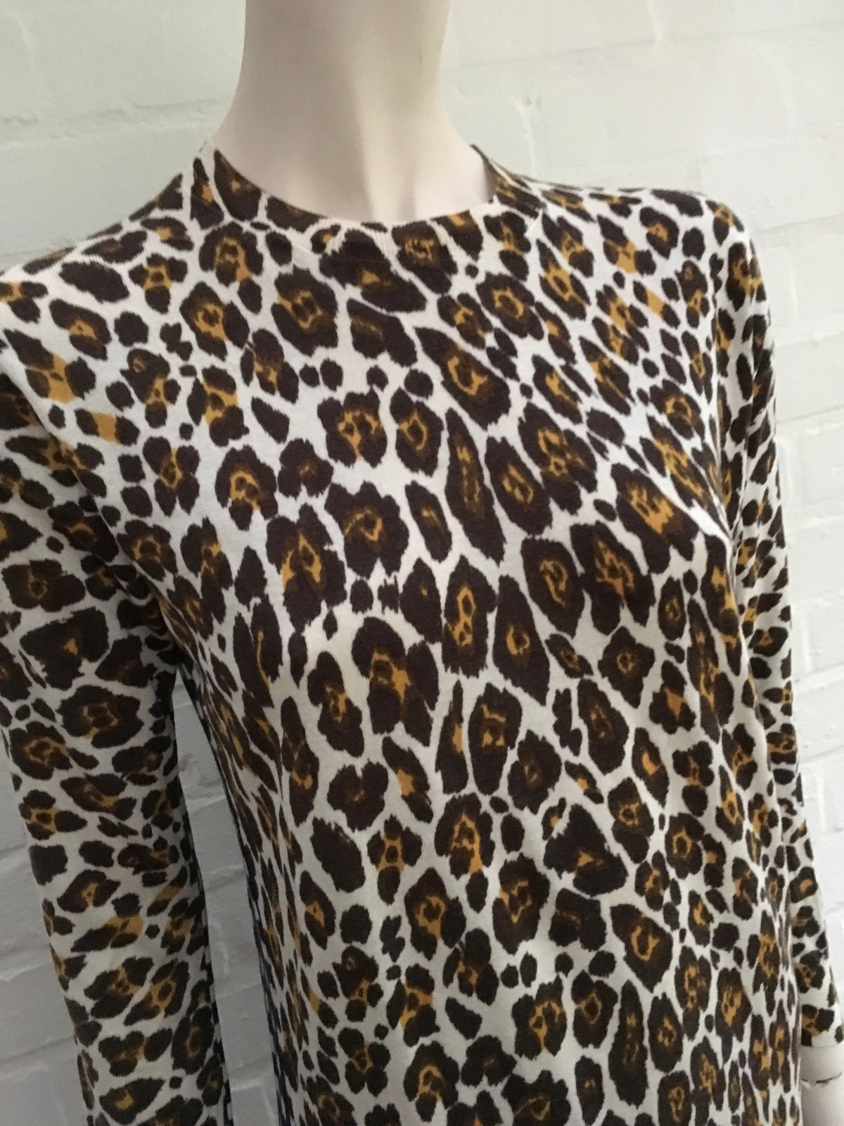 Stella McCartney Multicolor Contrast Print 40 Animal Print Leopard Check Casual Ladies