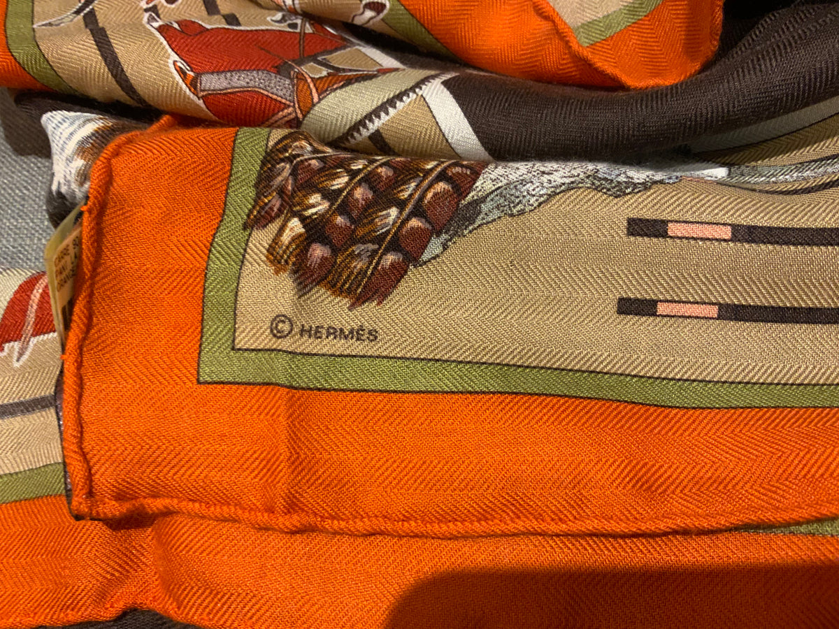 Hermès Hermes Paris Pani La Shar Pawnee 2022 Cashmere Silk Scarf ladies