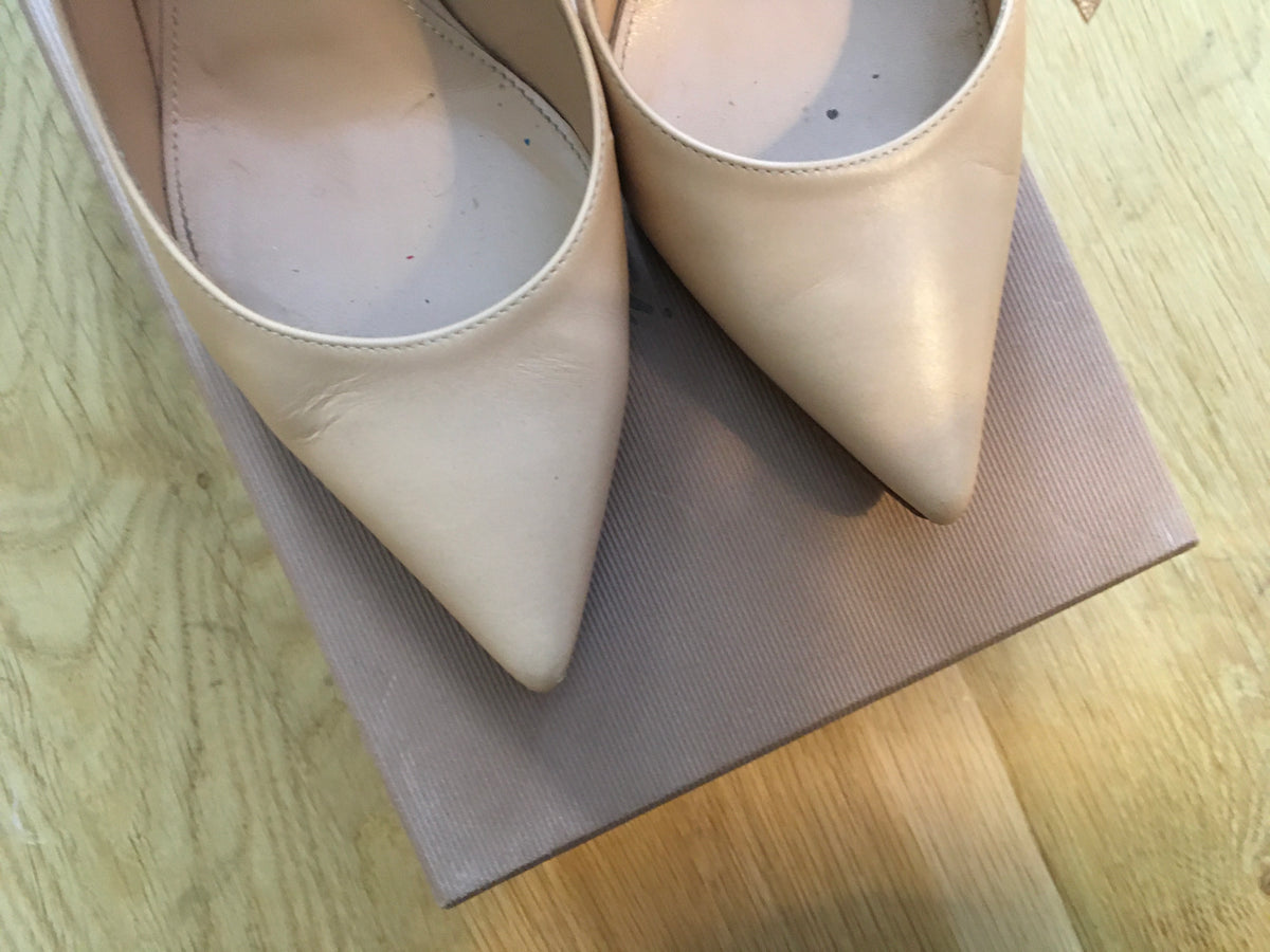 Gianvito Rossi - 85 leather nude pumps heels shoes Size 36 1/2 US 6.5 UK 3.5 Ladies