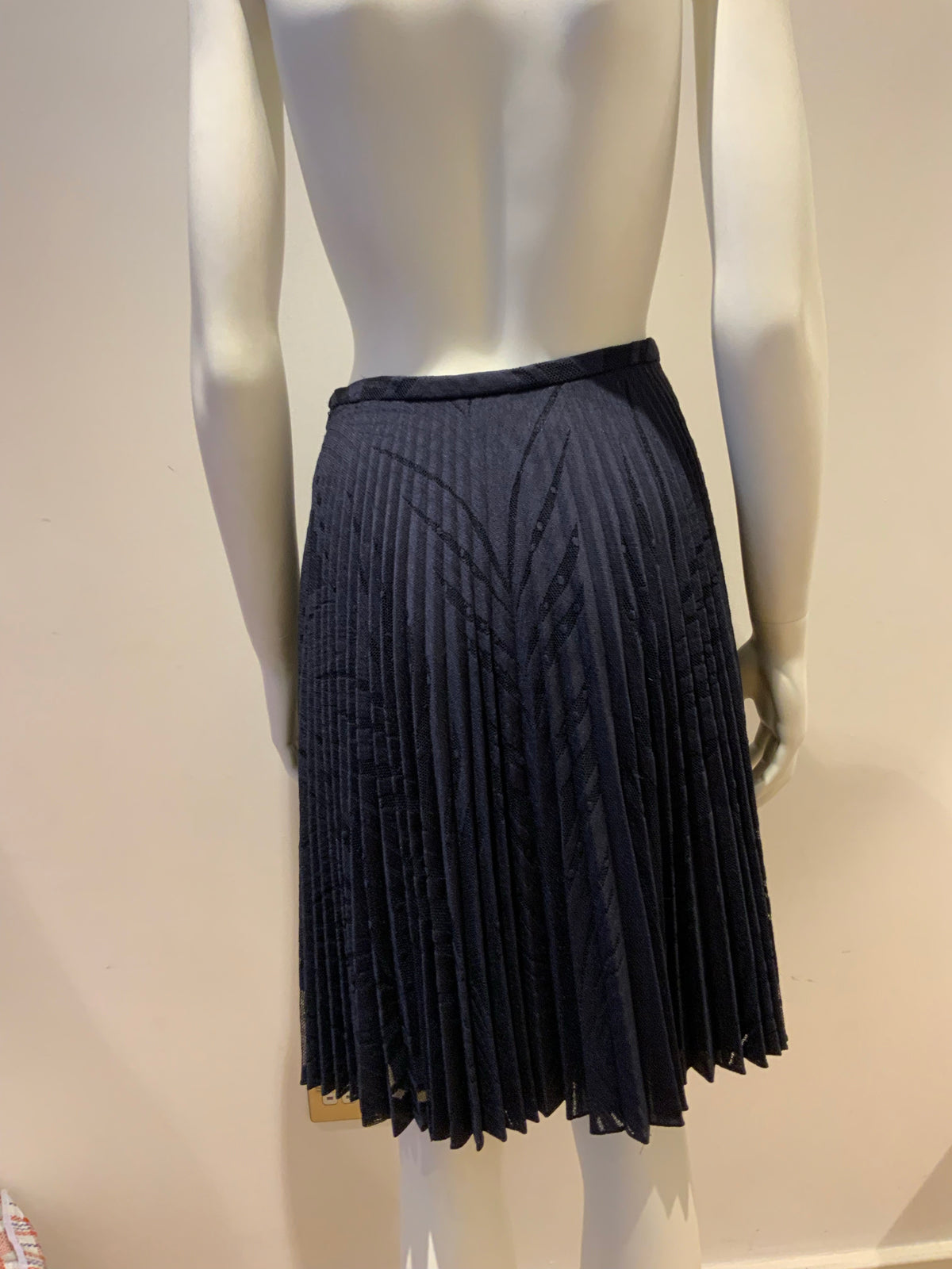Reiss Women's Blue Navy Kent Pleated Skirt Size UK 8 US 4 ladies