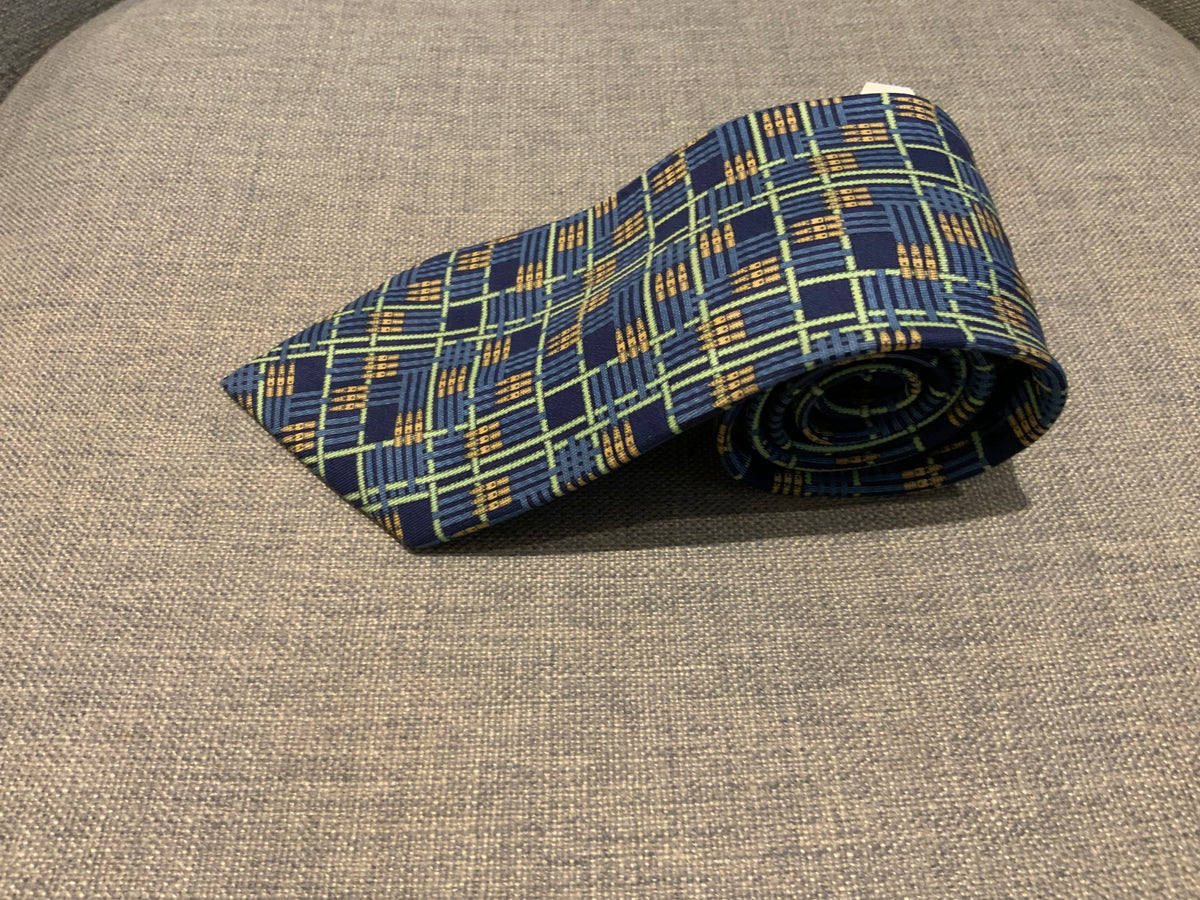Hermès HERMES Paris Tie 32 IA Navy Blue Belt Links Suspenders Neck Tie men