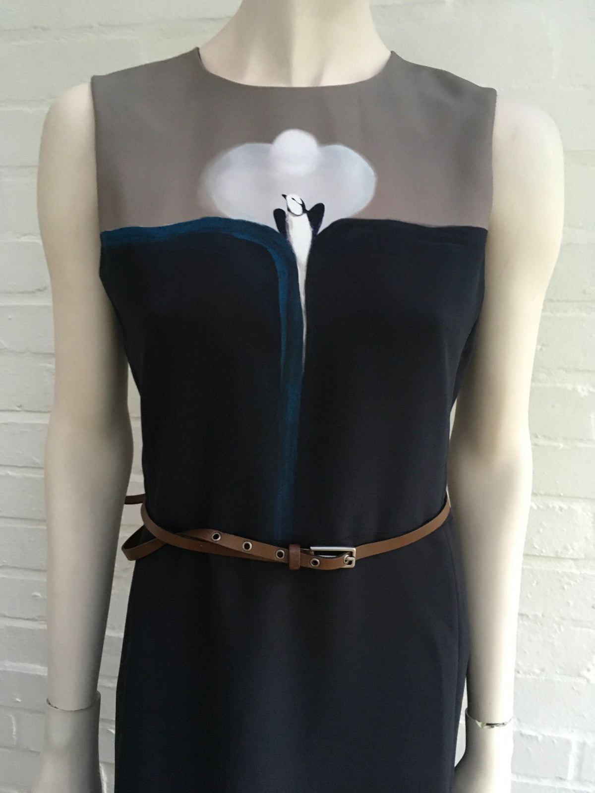 MARNI Brown Leather Skinny Belt Size 75 JUST AMAZING Ladies