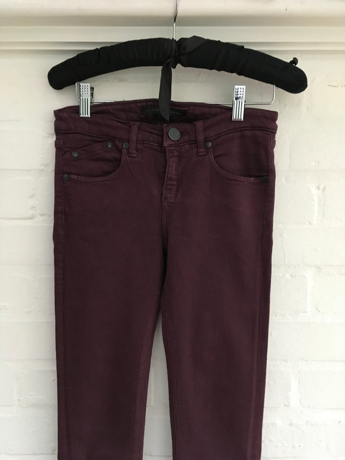 Victoria Beckham Power Skinny Denim mid-rise jeans pants trousers Ladies