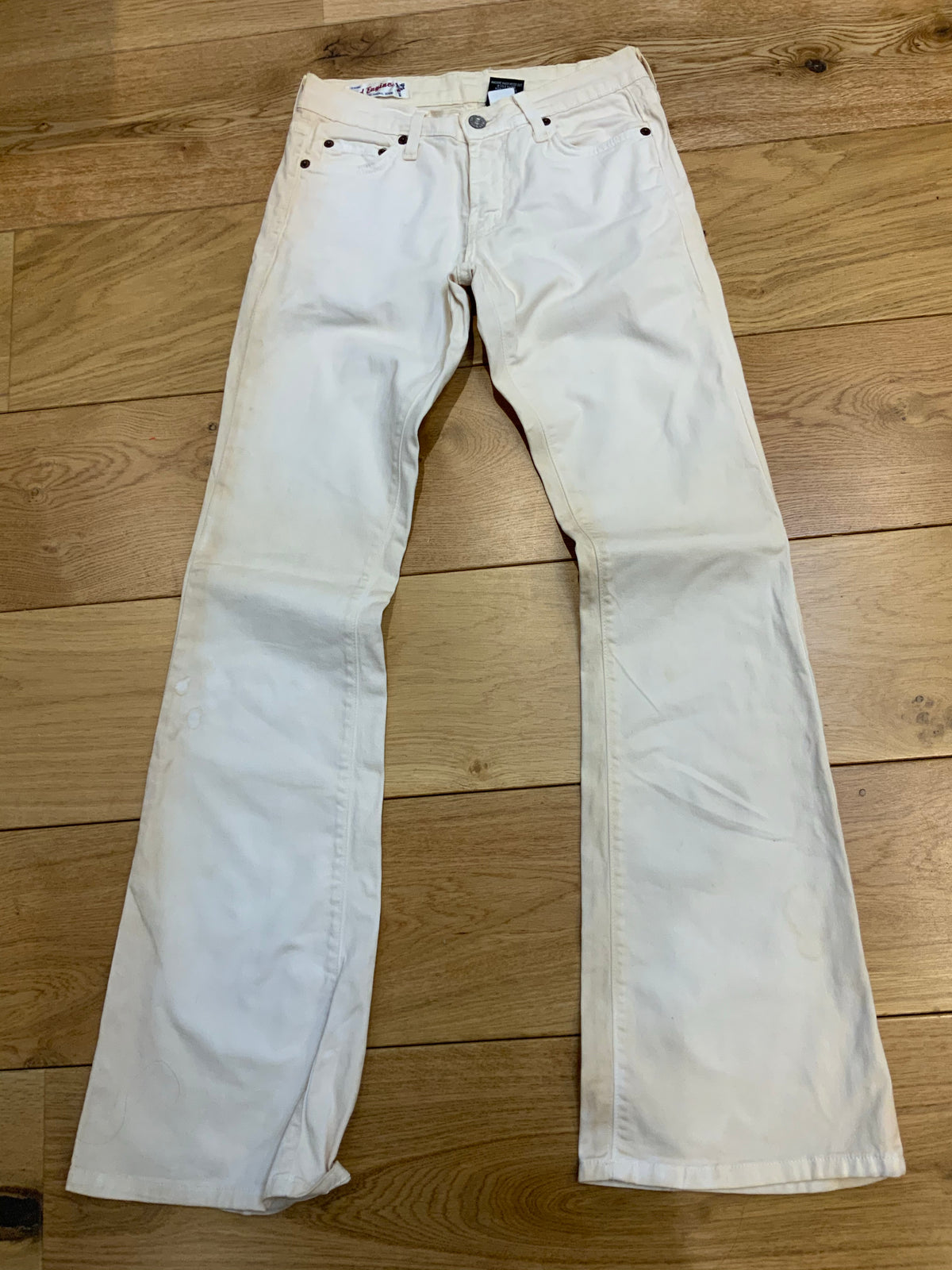 Red Engine Cayenne White Vintage Jeans Denim Jeans Size 25 ladies