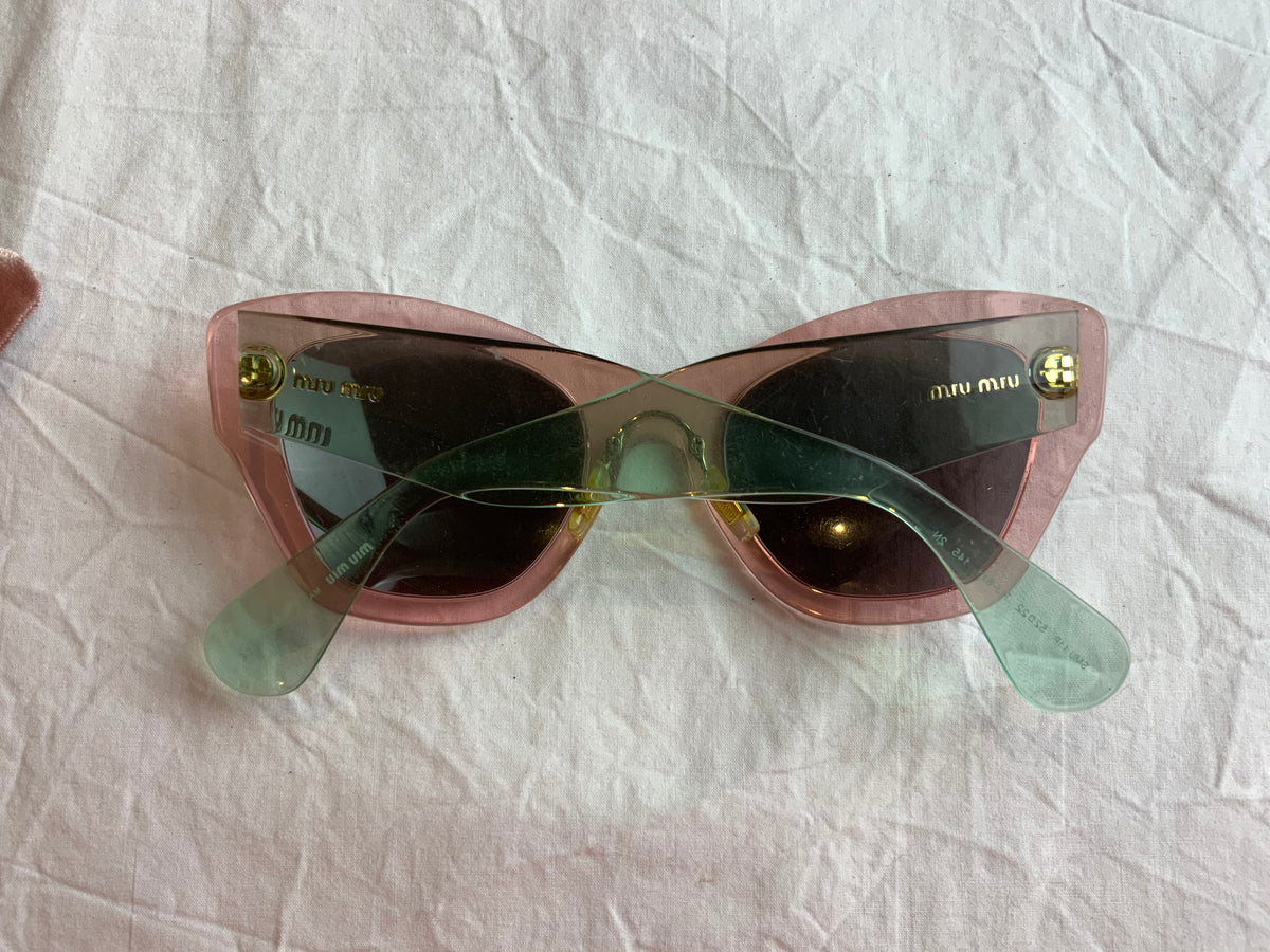 Miu Miu MU11PS TIJ6X1 Cat-Eye Tinted Sunglasses ladies