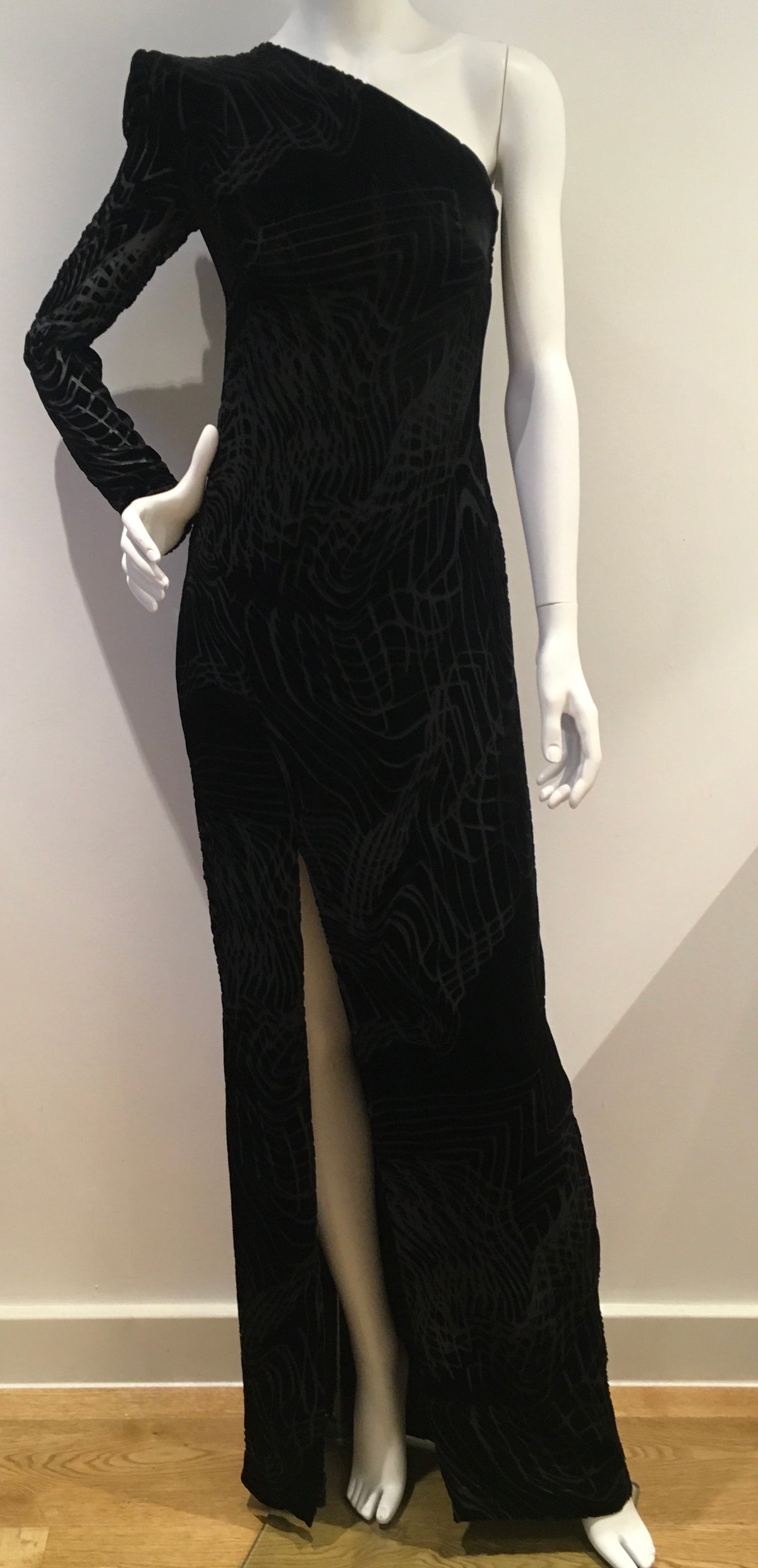 Tufi Duek one shoulder evening dress Size F 36 UK 8 US 4 S Small ladies