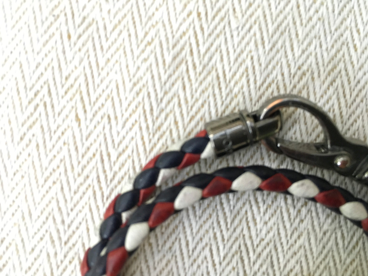 Tod’s Euro 2016 Men's limited-edition woven leather wrap bracelets Men