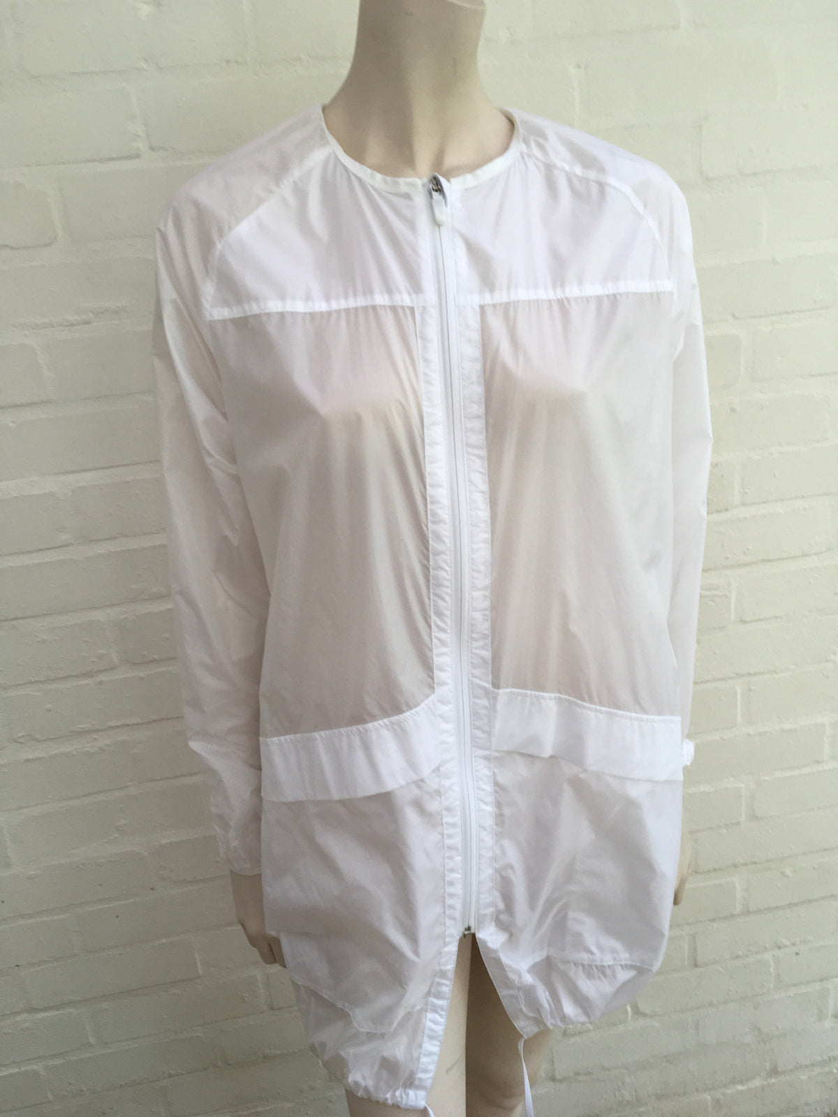 Nike Sportswear Jacket Transparent Packable Training White Lightweight Rain S ladies