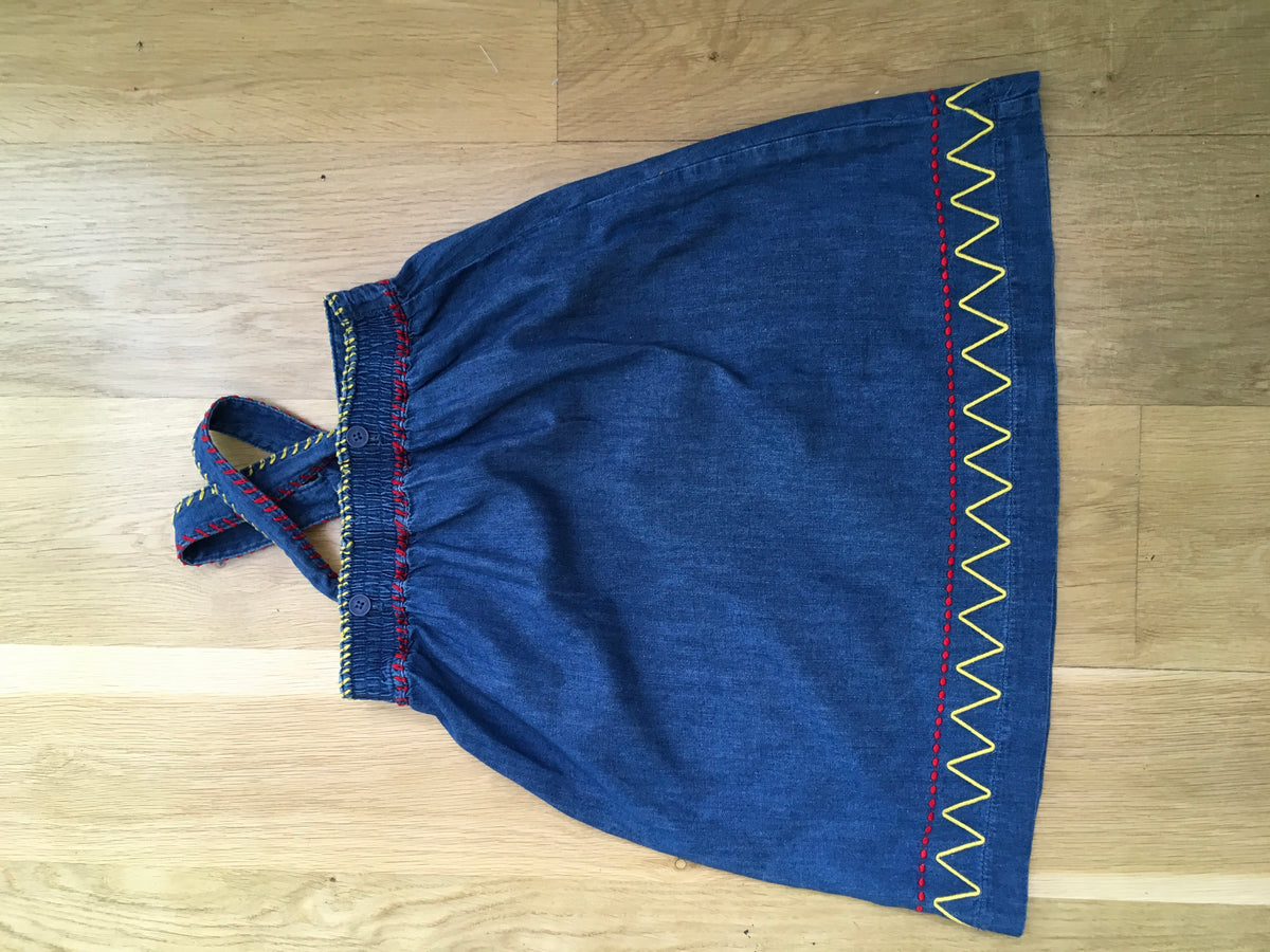 Stella McCartney KIDS Girls' Ethnic-style chambray denim jeans dress Children