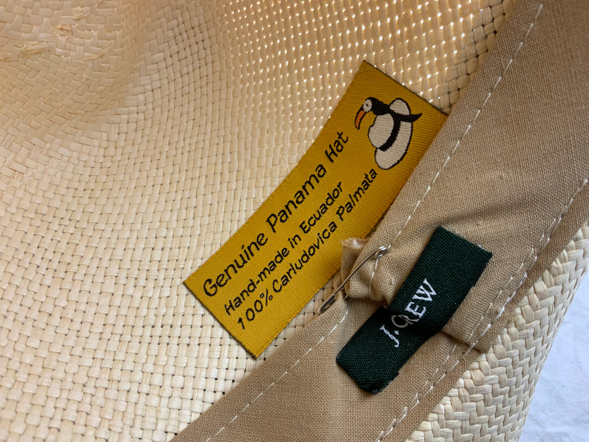 J Crew Panama hat Handmade in Ecuador One Size Fits All ladies