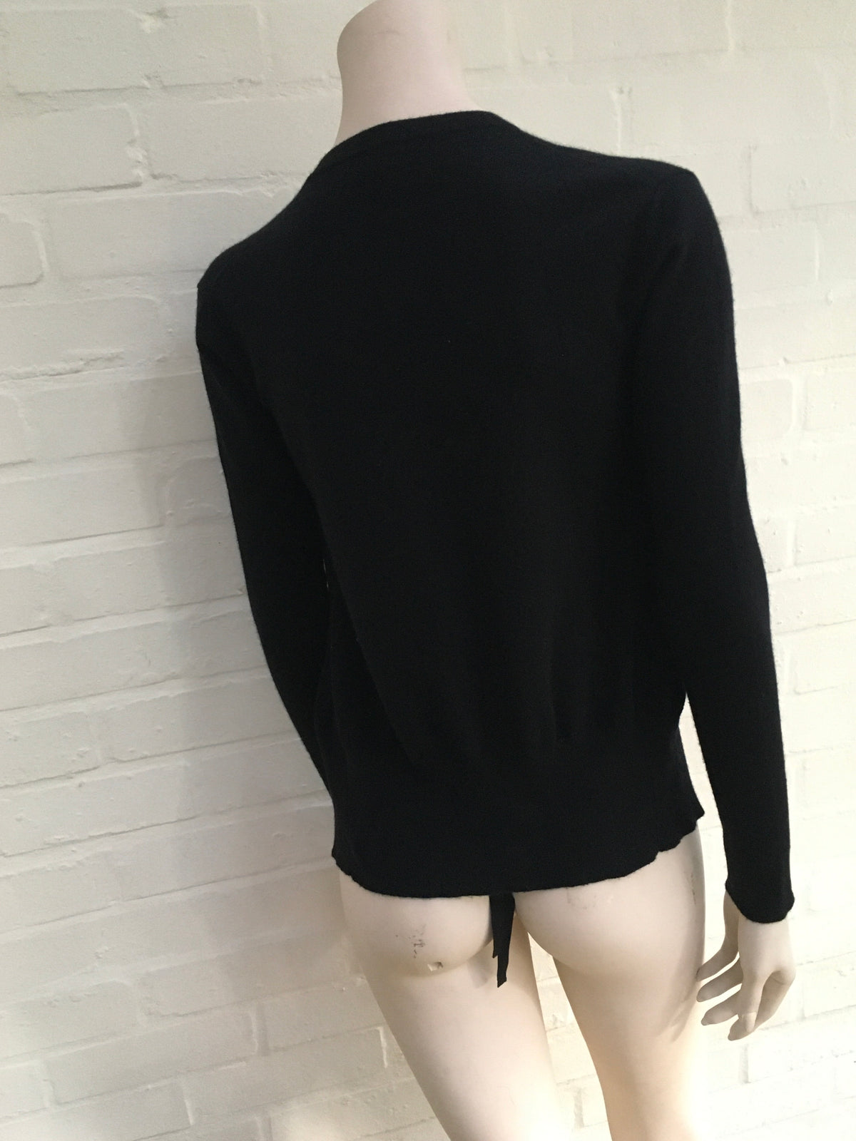 TOM FORD Black Cashmere Lightweight Cardigan Jumper I 36 Ladies