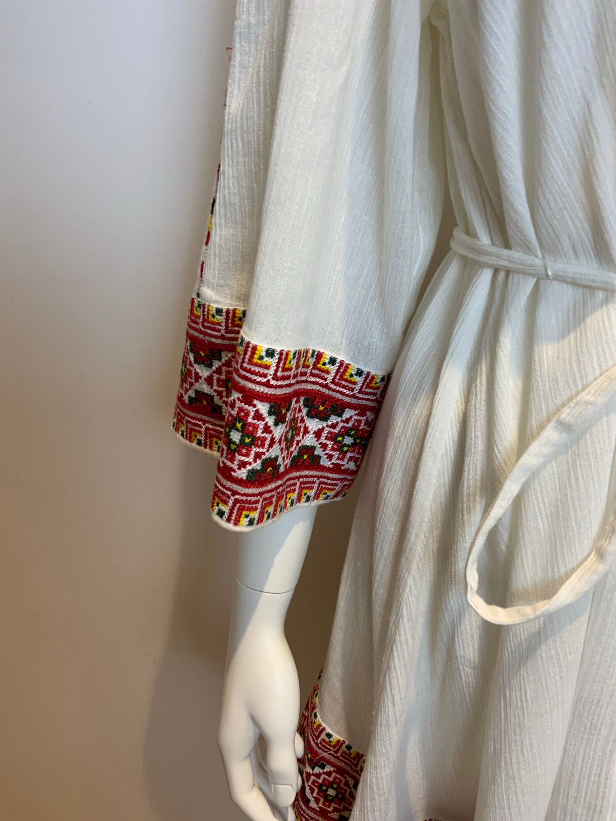 FRENCH CONNECTION Adanna Crinkle Ethnic Smock Boho Mexican Dress UK 8 US 4 XS ladies