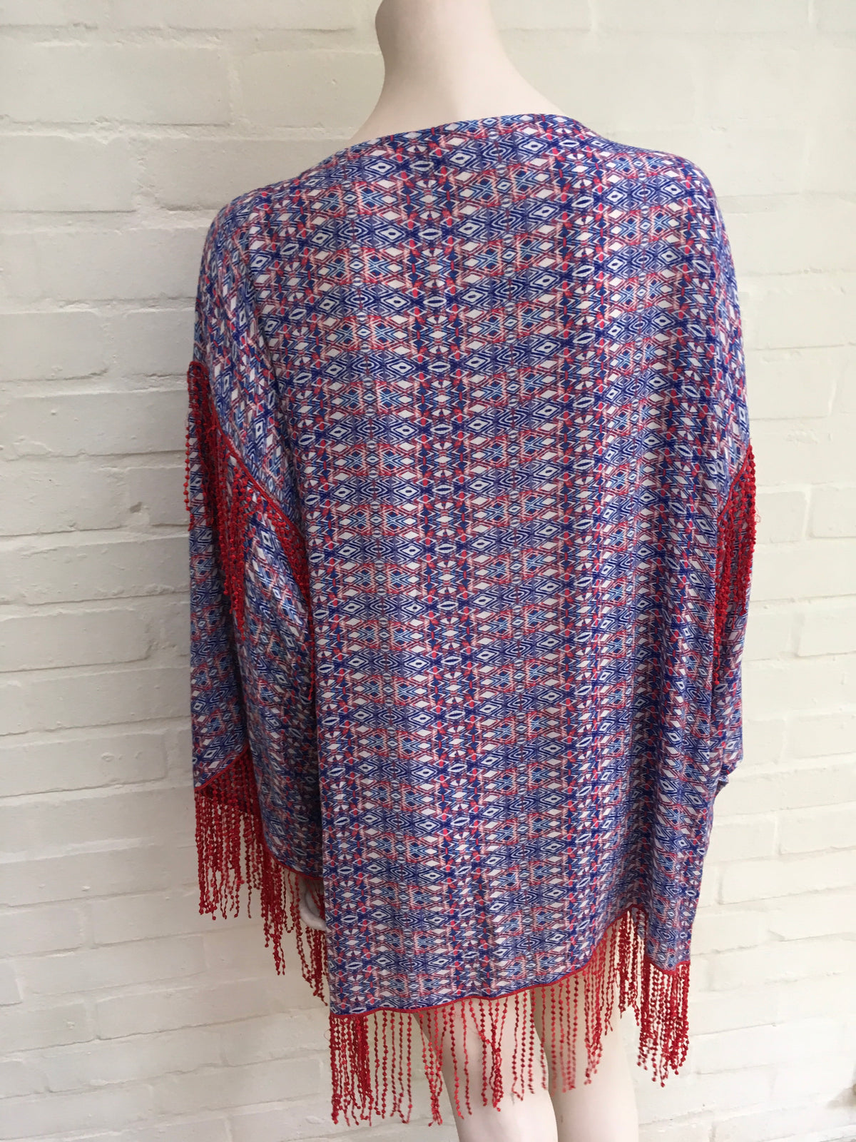 kaleidoscope by mimi Dubai COVER UP Fringe Kaftan Tunic Dress Ladies