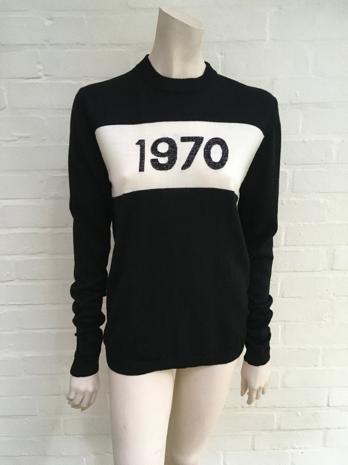 BELLA FREUD 1970 SPARKLE WOOL JUMPER SWEATER SIZE L LARGE Ladies