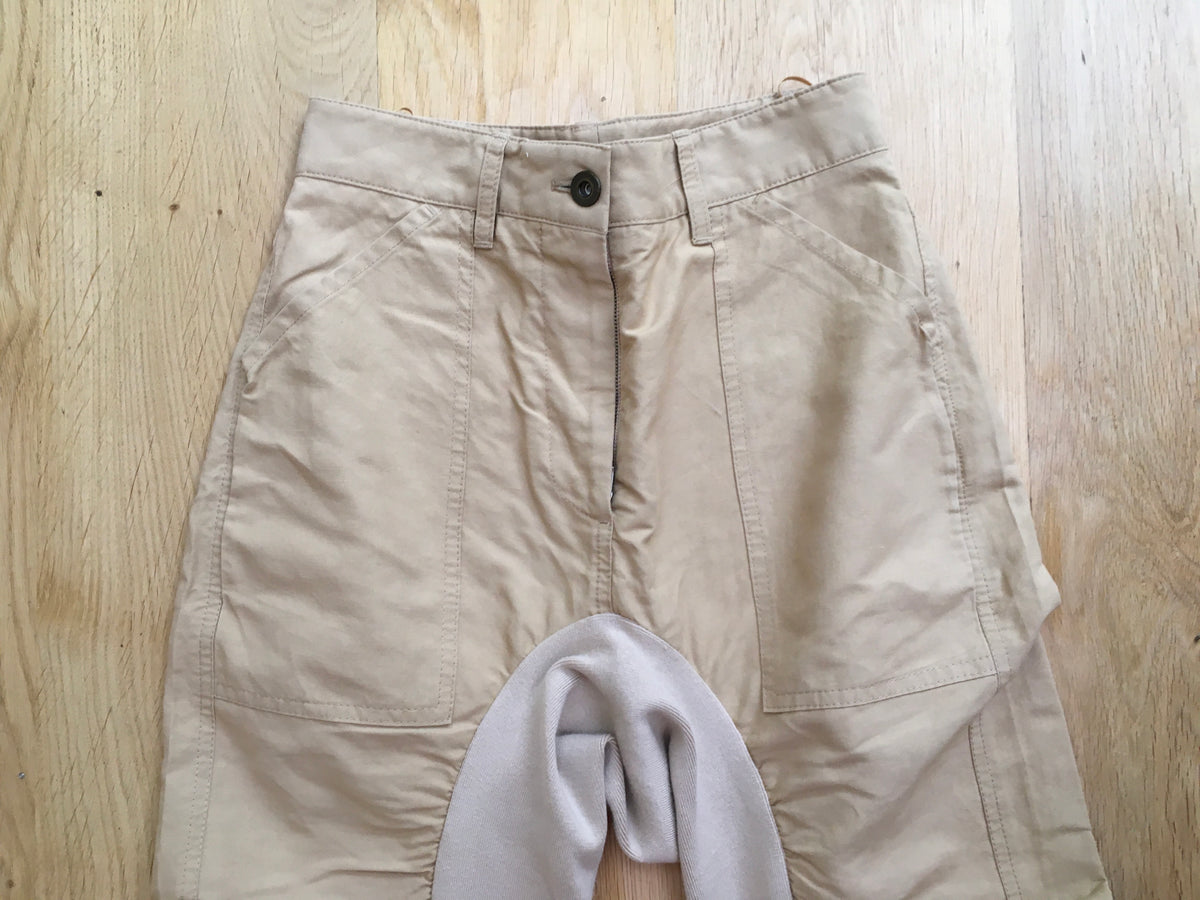 Stella McCartney Tina ruched-leg cropped trousers pants Size I 34 UK 4 US 0 ladies