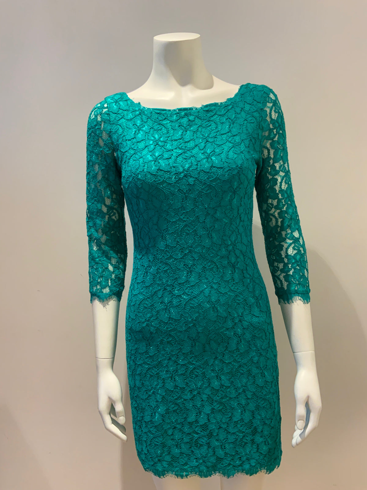 Diane von Furstenberg Zarita lace mini dress Size US 4 UK 8 S SMALL ladies