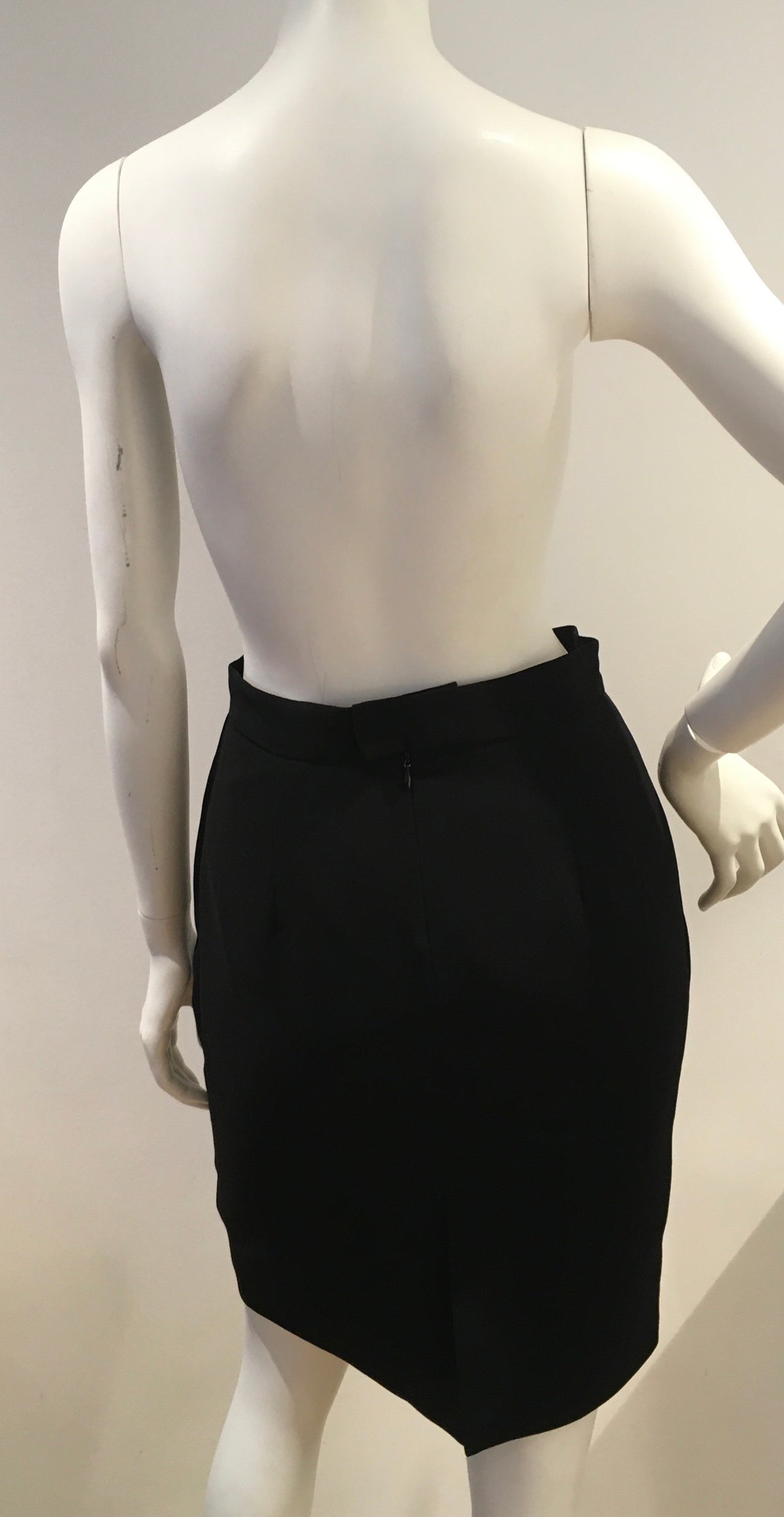 ALPHORRIA BLACK OFFICE SKIRT SIZE 40 UK 10 US 6 ladies