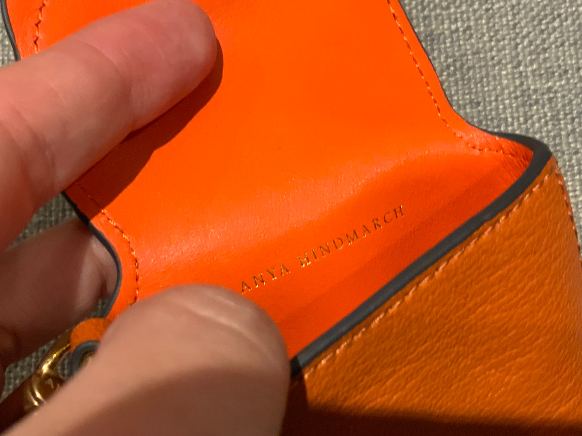 Anya Hindmarch 2022 Tiger textured-leather AirPods case ladies