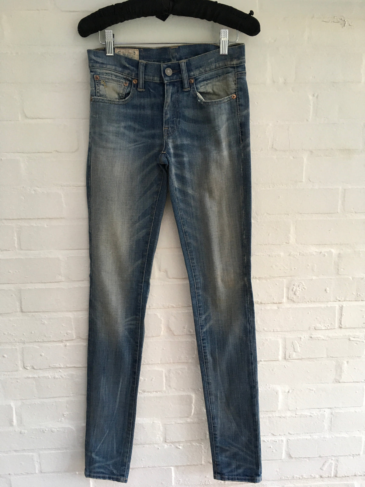 Ralph Lauren Tompkins Jordan Wash Skinny Fit Jeans Denim Pants Ladies