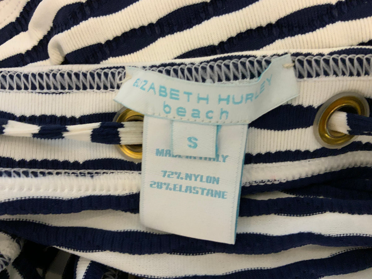 ELIZABETH HURLEY Beach Striped Tank Top Size S small ladies