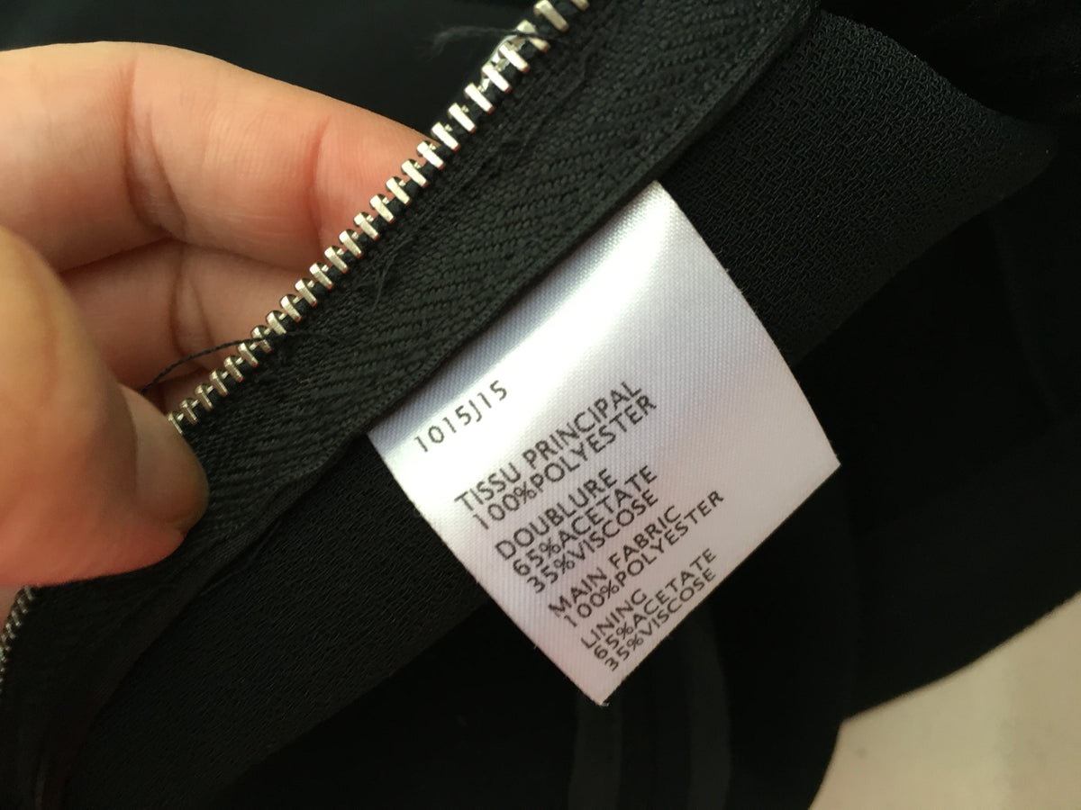 CARVEN ASYMMETRIC BLACK EMBELLISHED SKIRT SIZE F 34 ladies