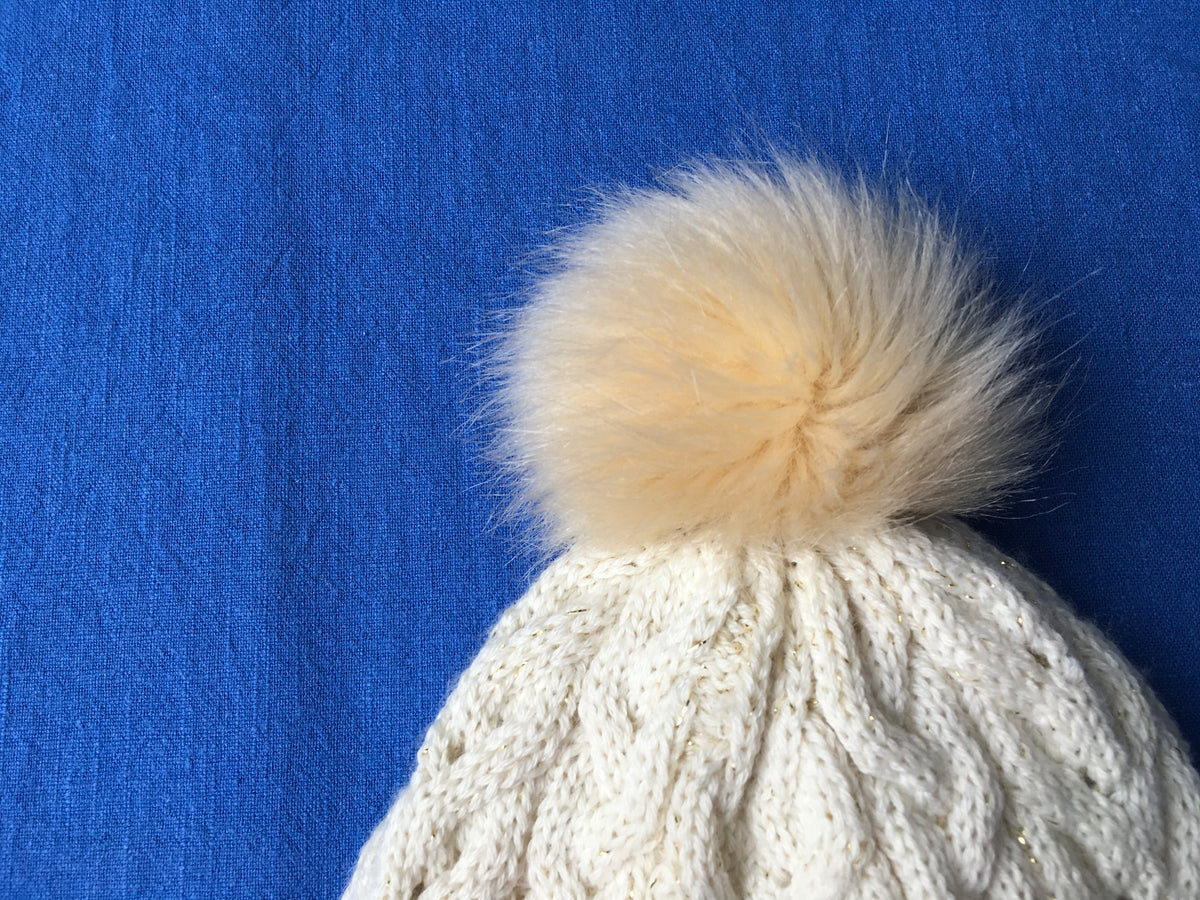 Petit Bateau Wool Blend Girl Cable Knit Pom-Pom Hat Amazing Quality 2019 Children