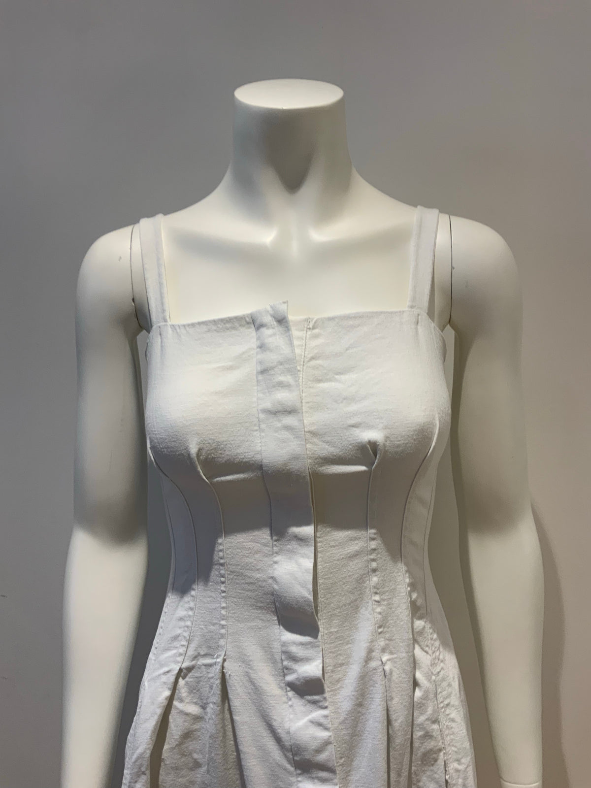 My Dearest White Cotton Fit & Flare Summer Dress Size S small ladies