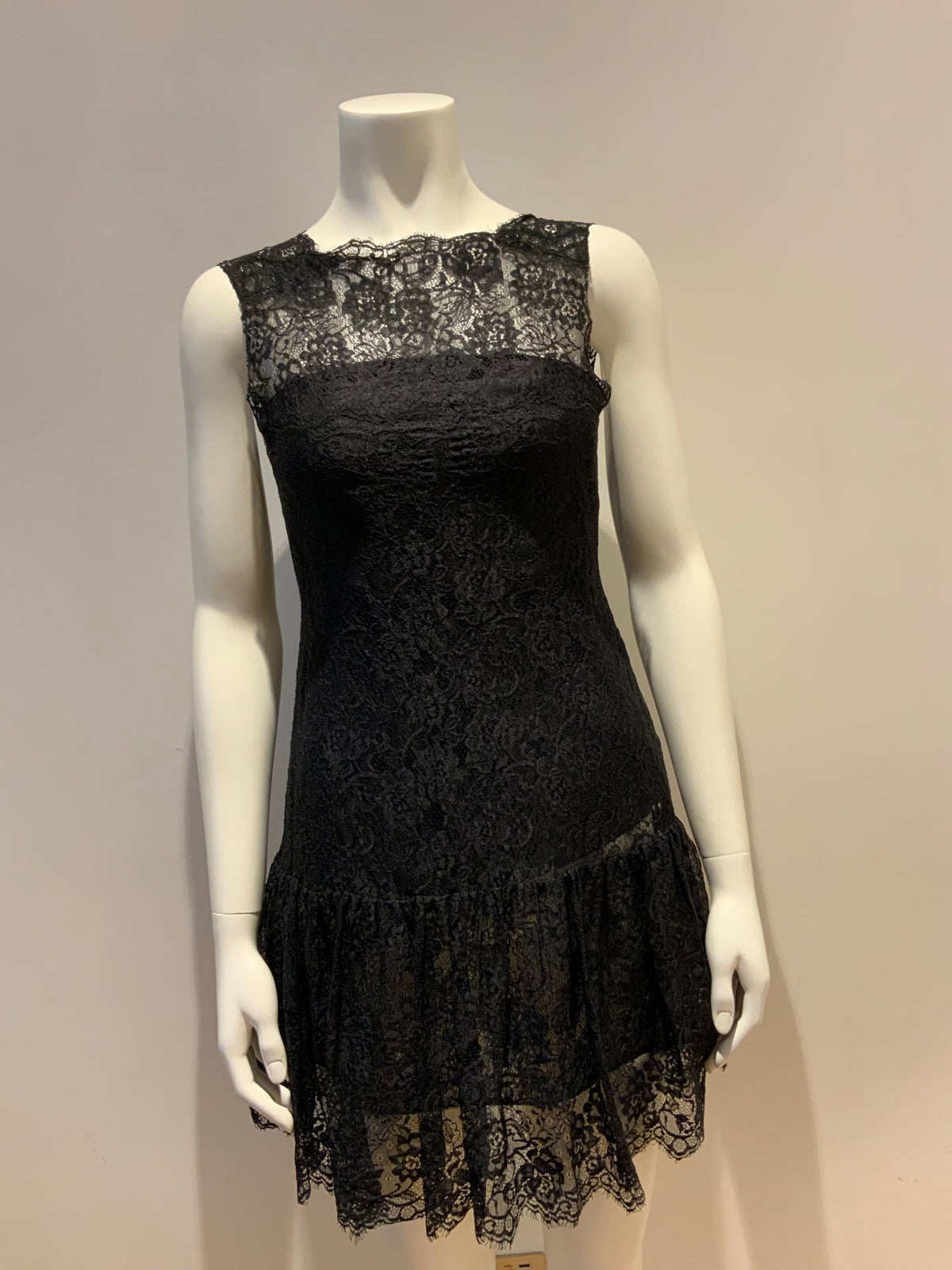 JILL STUART LBD black lace min i Dress Size US 0 UK 2 XXS Most Beautiful ladies