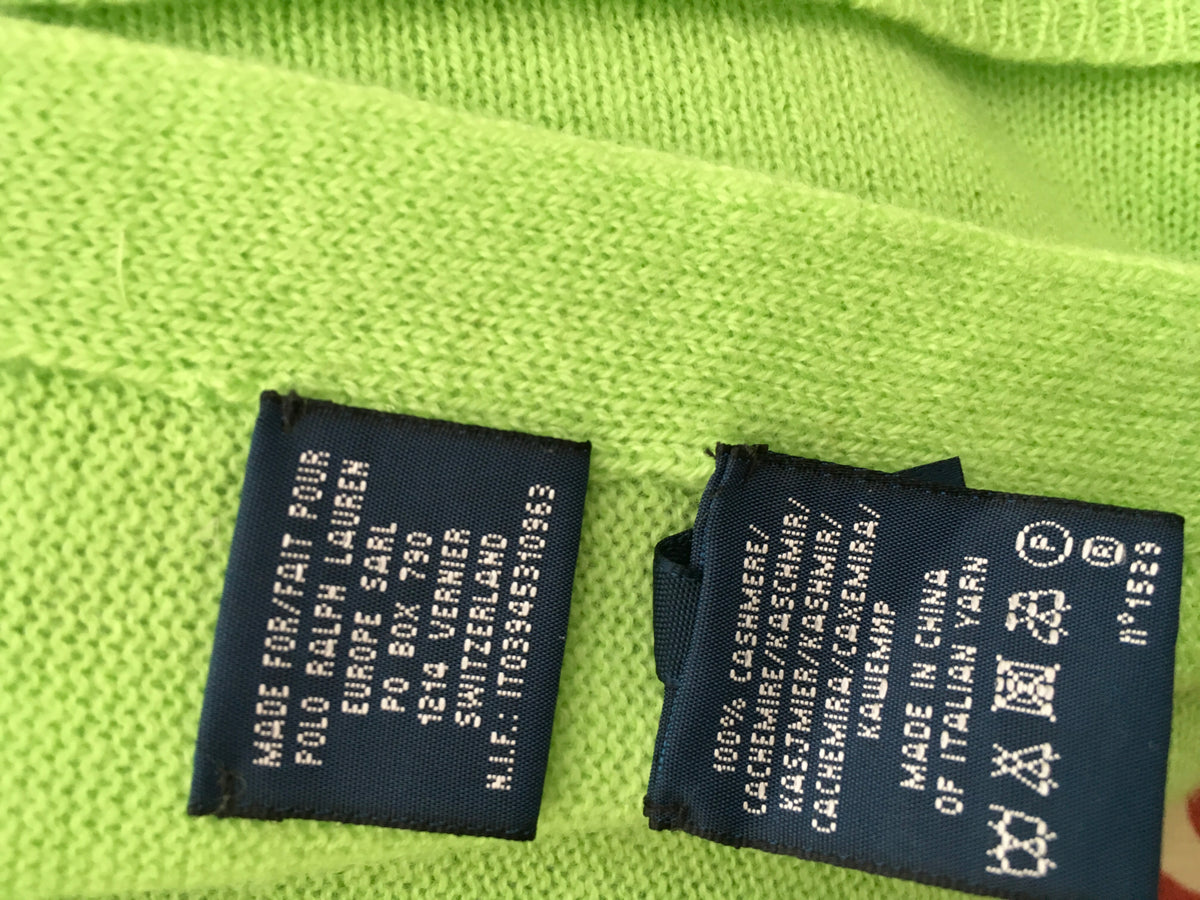 Ralph Lauren Pure Cashmere Knit Turtleneck Jumper Sweater Ladies
