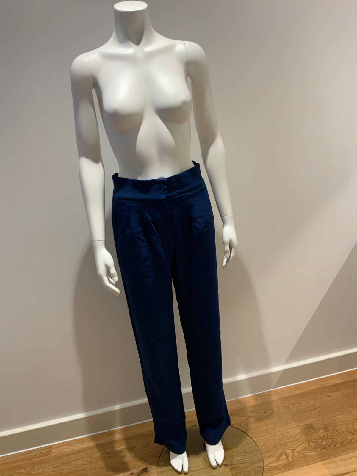 Amazing MIXED Brazil High Waisted Blue Pants Trousers Size 38 UK 10 US 6 ladies