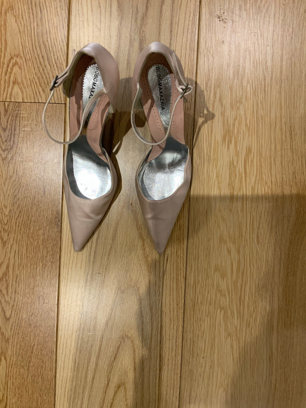 BCBG MAX AZRIA Blush Pink Pointed Toes Heels SIZE 38.5 UK 5.5 US 8.5 ladies