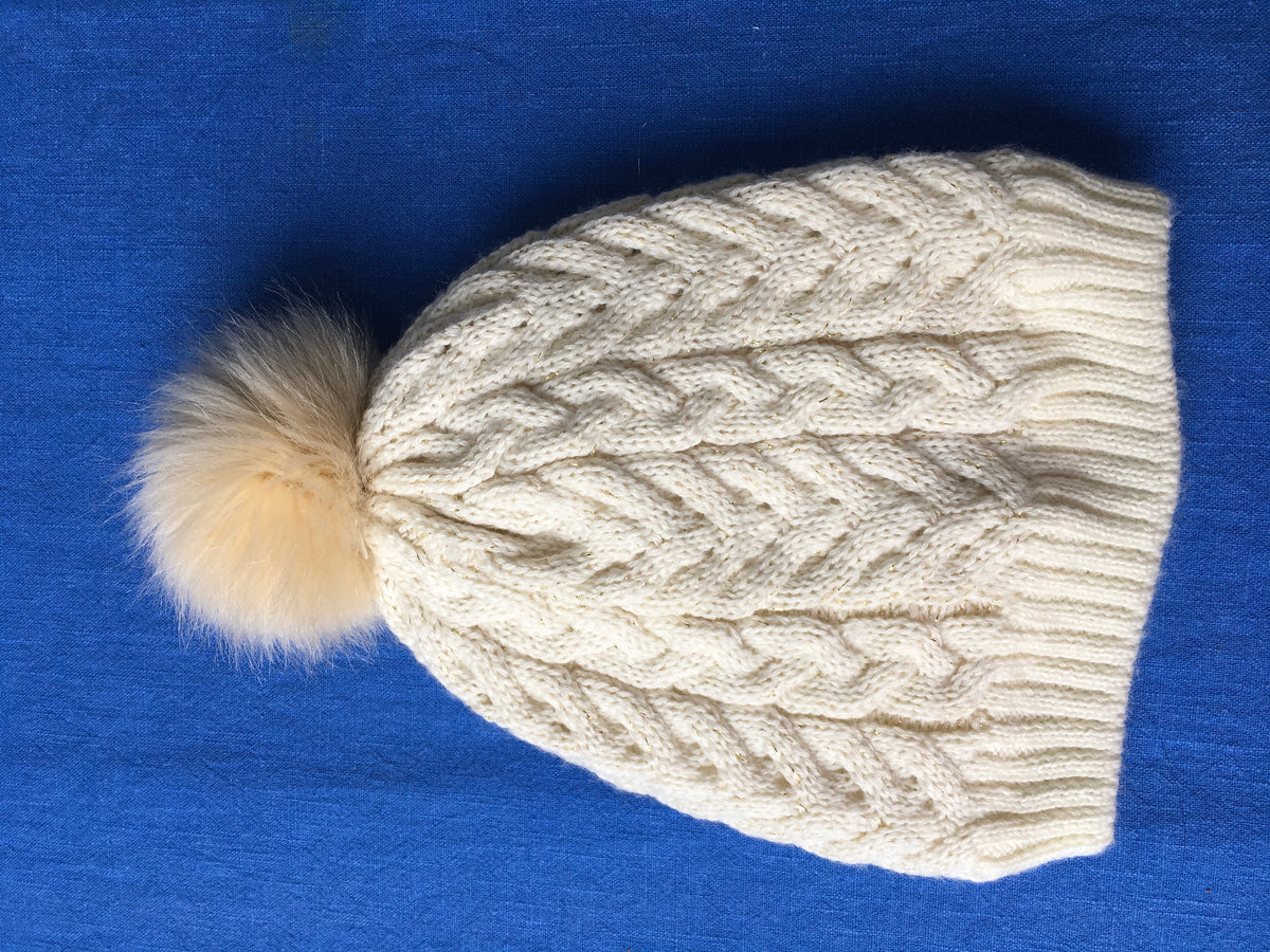 Petit Bateau Wool Blend Girl Cable Knit Pom-Pom Hat Amazing Quality 2019 Children