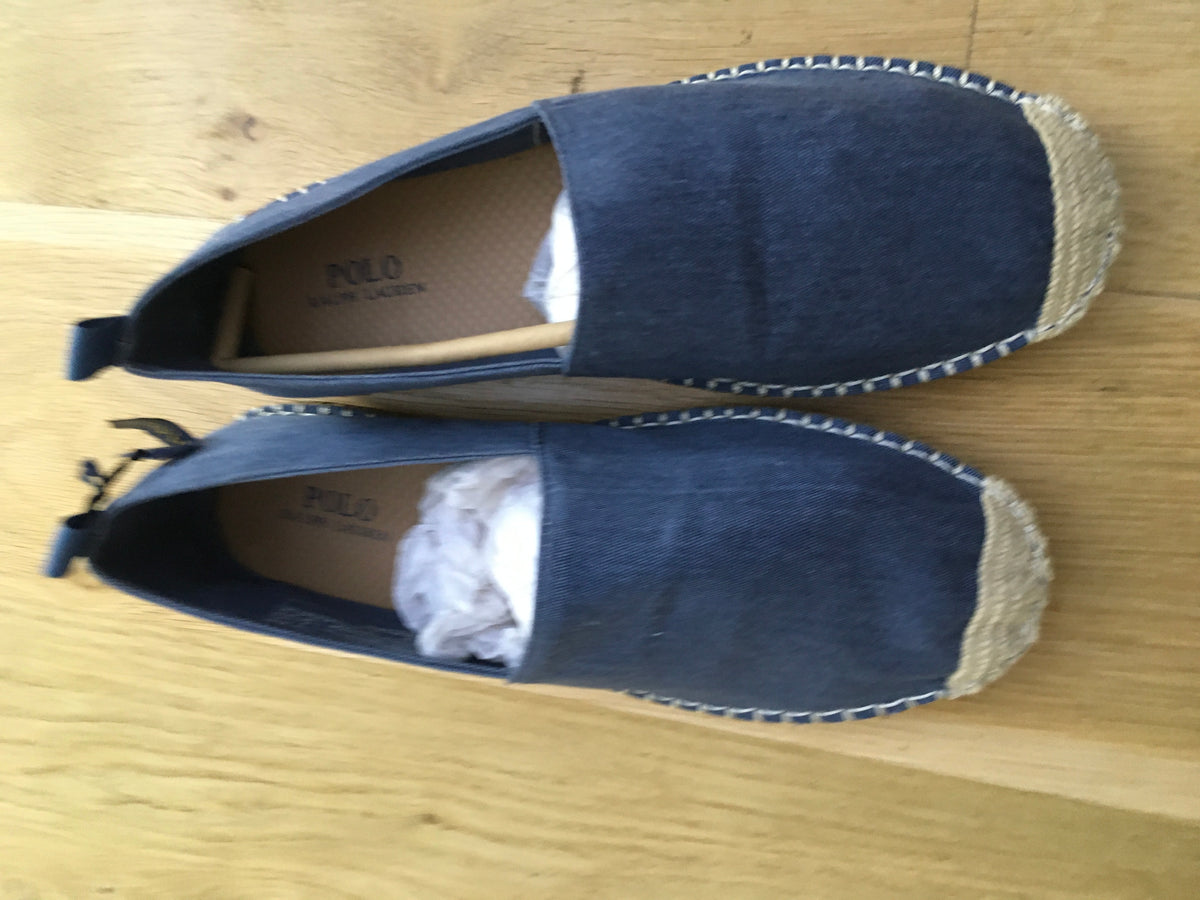 Ralph Lauren Polo Barron Twill Espadrilles Multi Player in Navy UK 8 EU 42 US 9 Men
