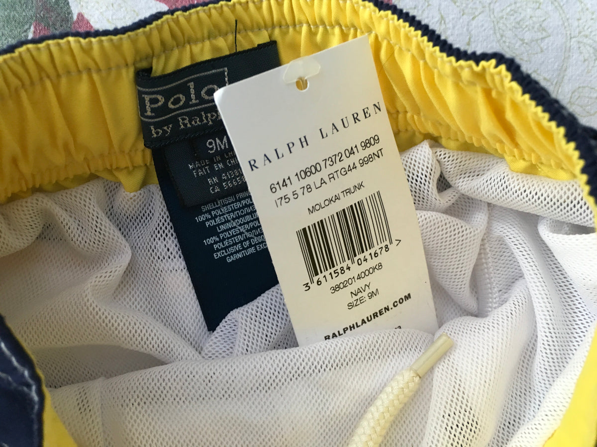 Ralph Lauren Polo Boys' Swim Shorts Truck Swimwear 9 month Children