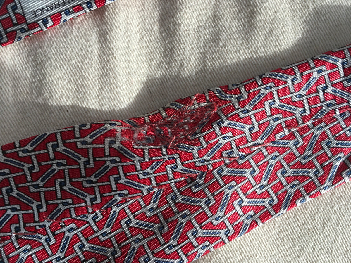 Hermès HERMES Paris Silk Blue Print Tie 5050 PA 100% AUTHENTIC Men