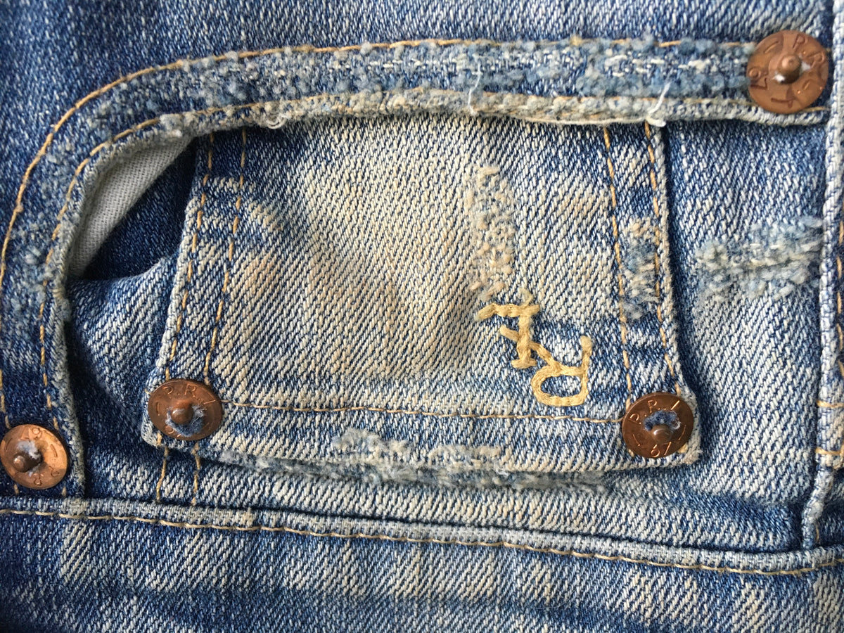 Ralph Lauren Tompkins Jordan Wash Skinny Fit Jeans Denim Pants Ladies