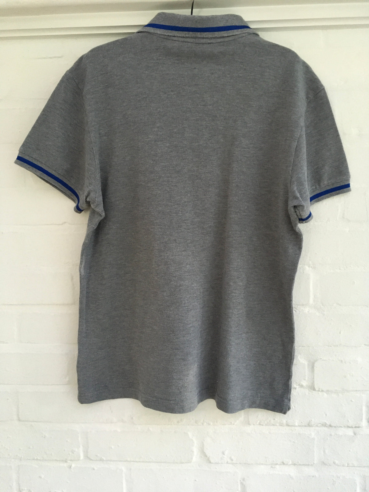 DIOR Piqué Polo Shirt in Grey T-shirt Top Size L Large Men