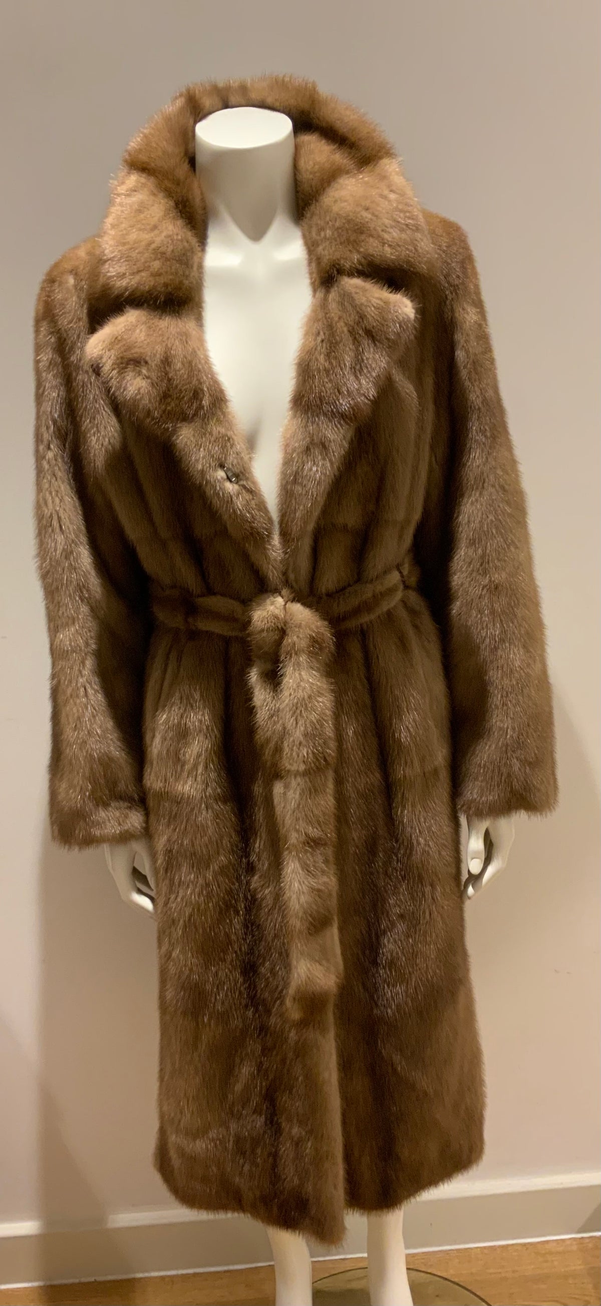 FUR FAVORI RUSSIA MINK LONG FUR COAT Size XS BEST QUALITY ladies