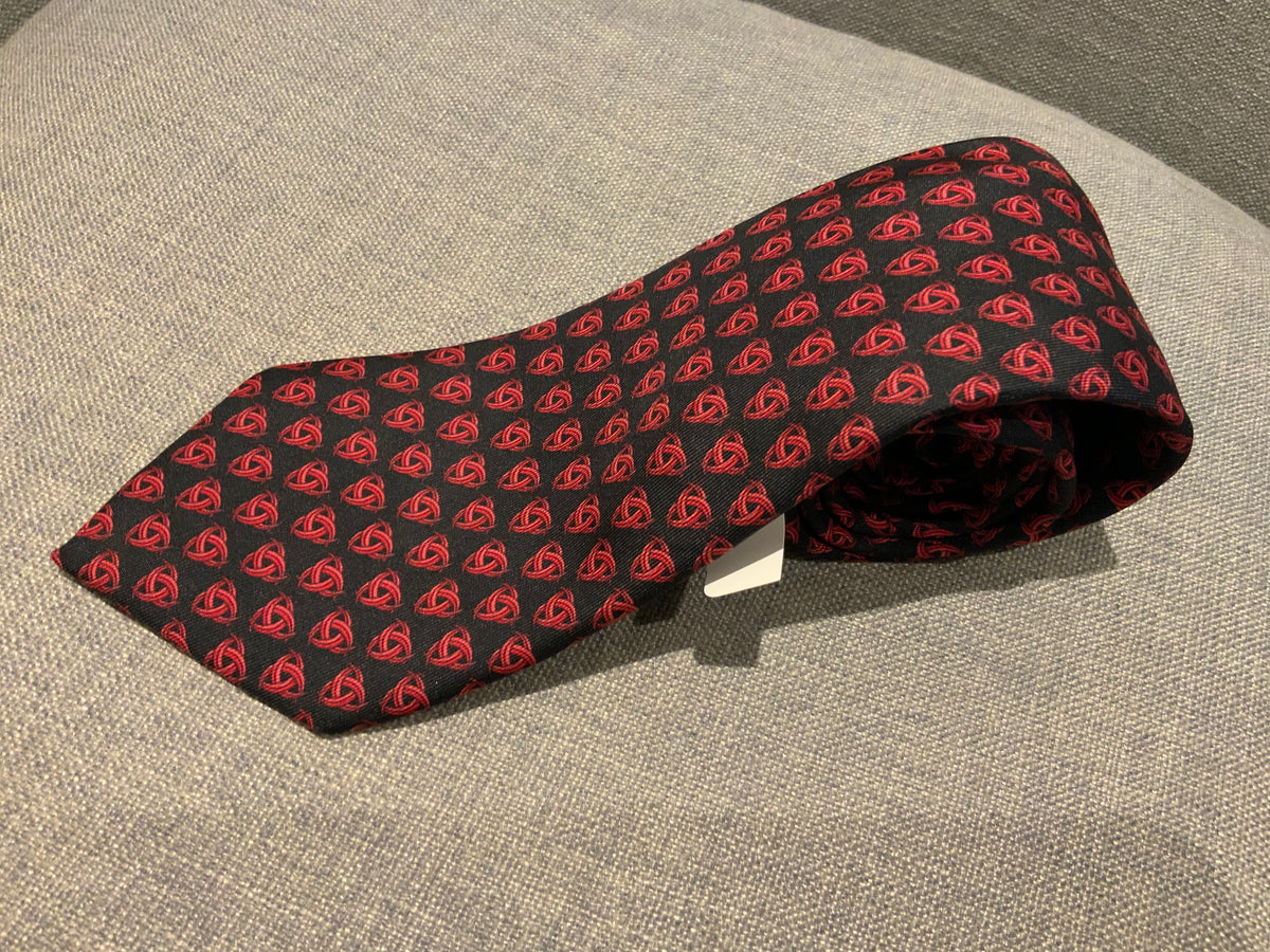 Hermès HERMES Paris Made in France Knot Pattern 7350 PA Silk Tie men