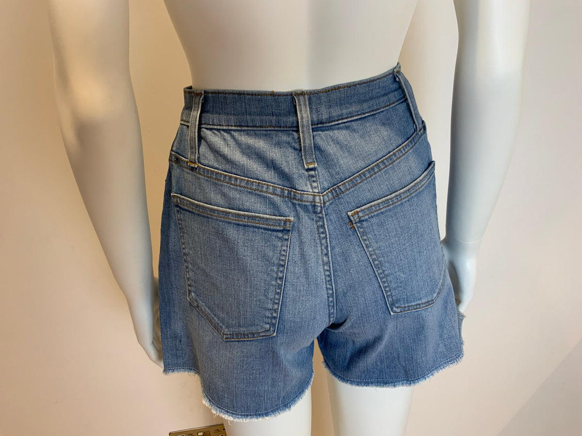 J Crew High Waist Denim Jeans Shorts Size 26 ladies