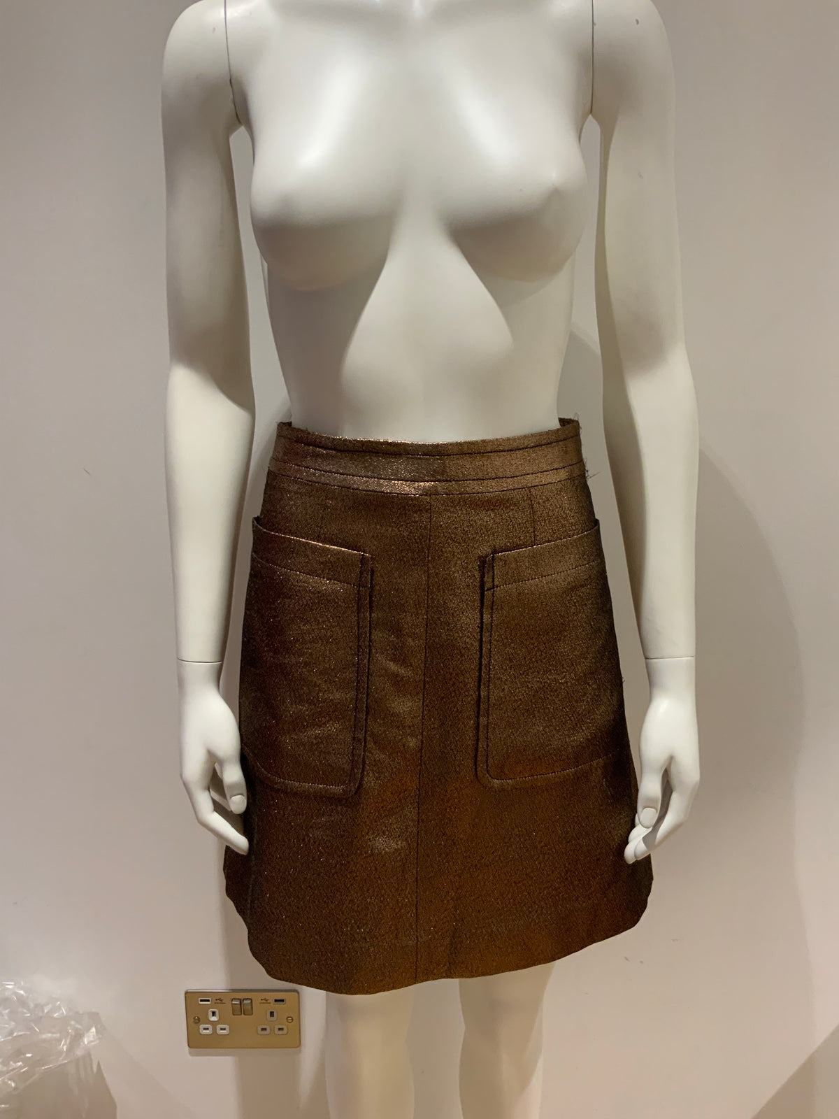 Marc by Marc Jacobs Bronze Mini Skirt Size US 2 UK 6 XS ladies