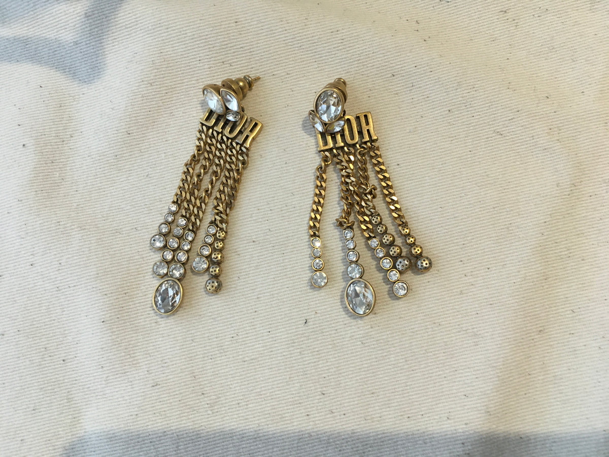 Christian Dior Dior Dio(r)evolution Chain Drop Earrings ladies