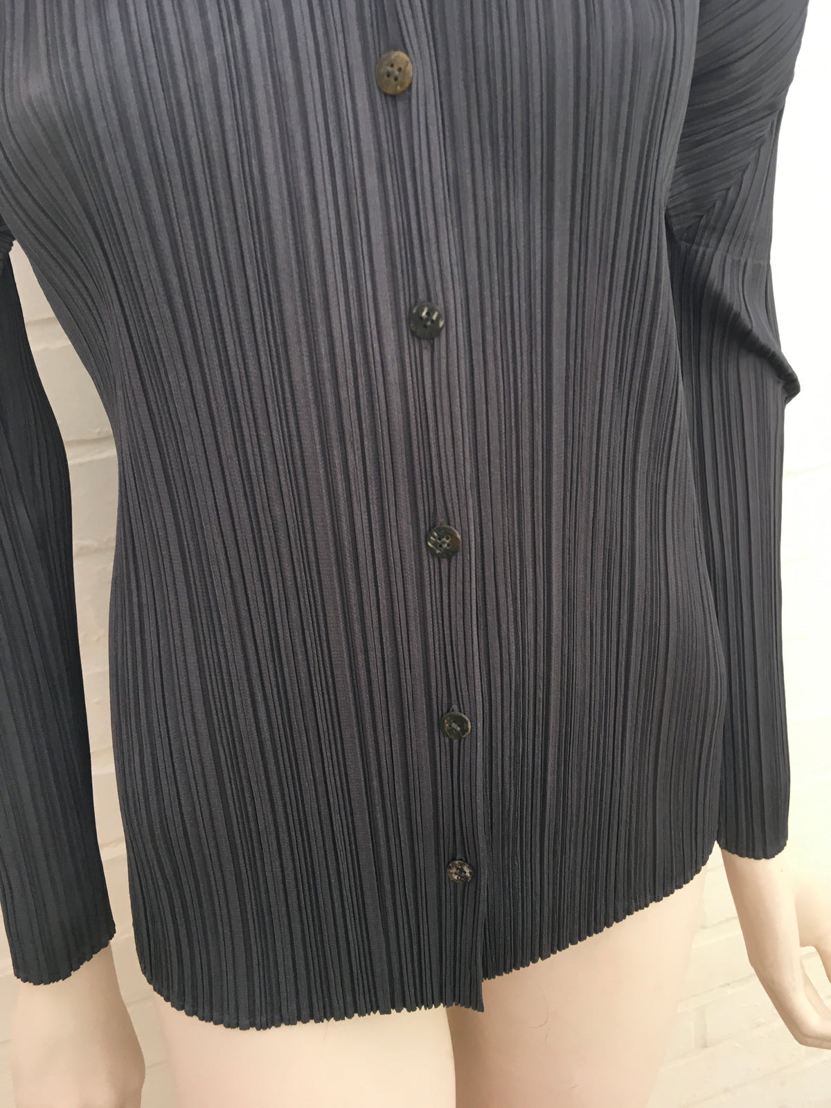 PLEATS PLEASE ISSEY MIYAKE Pleated Shirt In Grey ladies