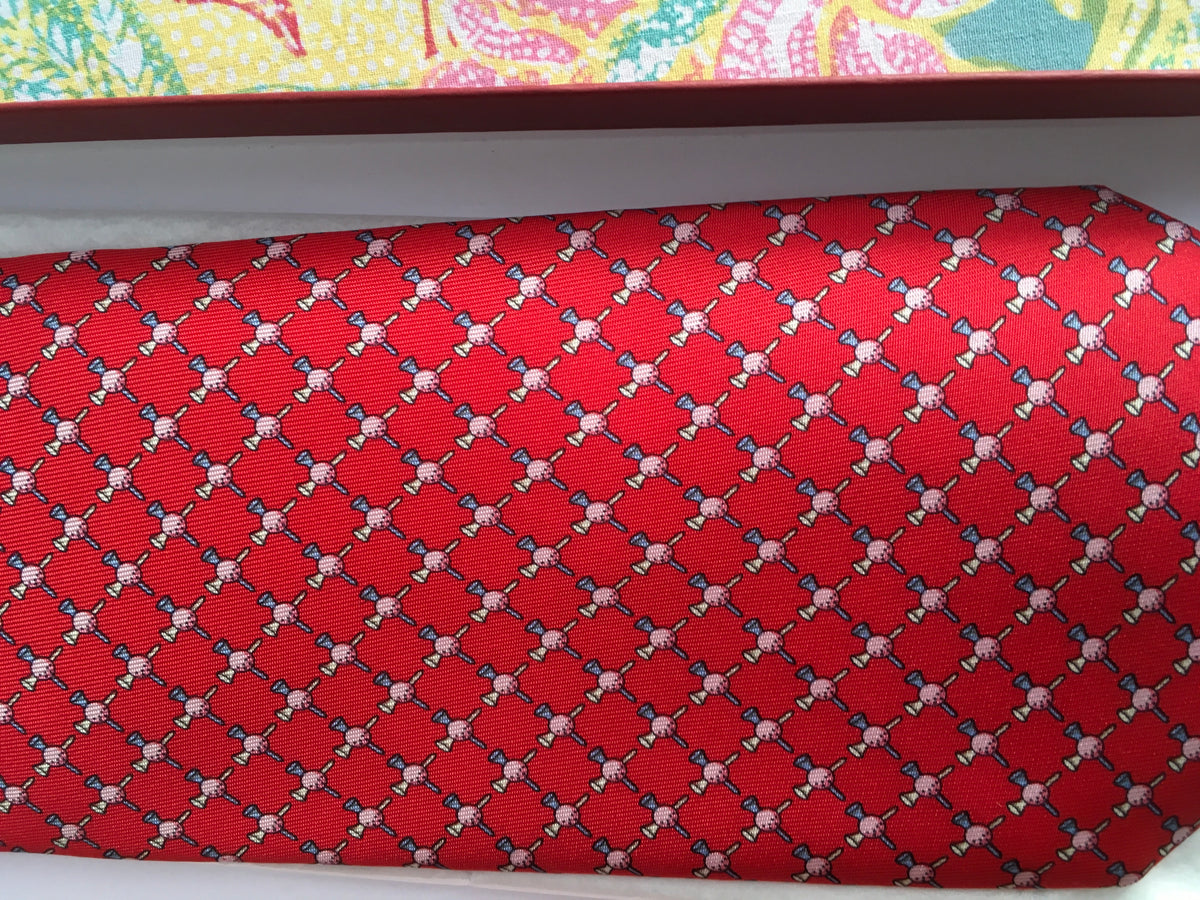 Salvatore Ferragamo Silk Printed Tie men