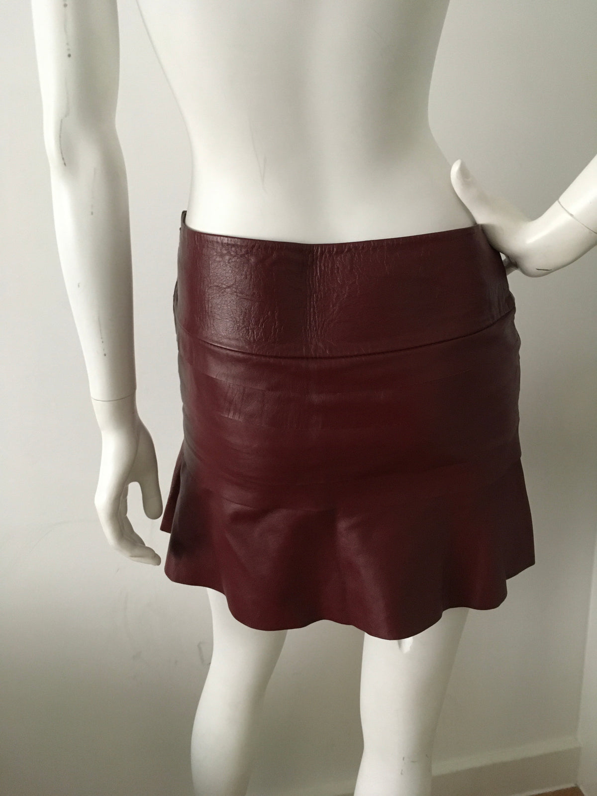 Ateen Brazil Faux Leather Mini Skirt 38 S Small ladies